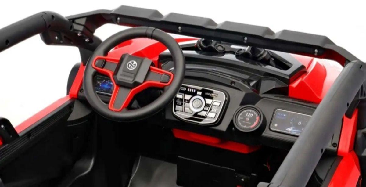 Jeep Auto 4X4 A Bateria 12V Con Control Remoto Rojo 801-4