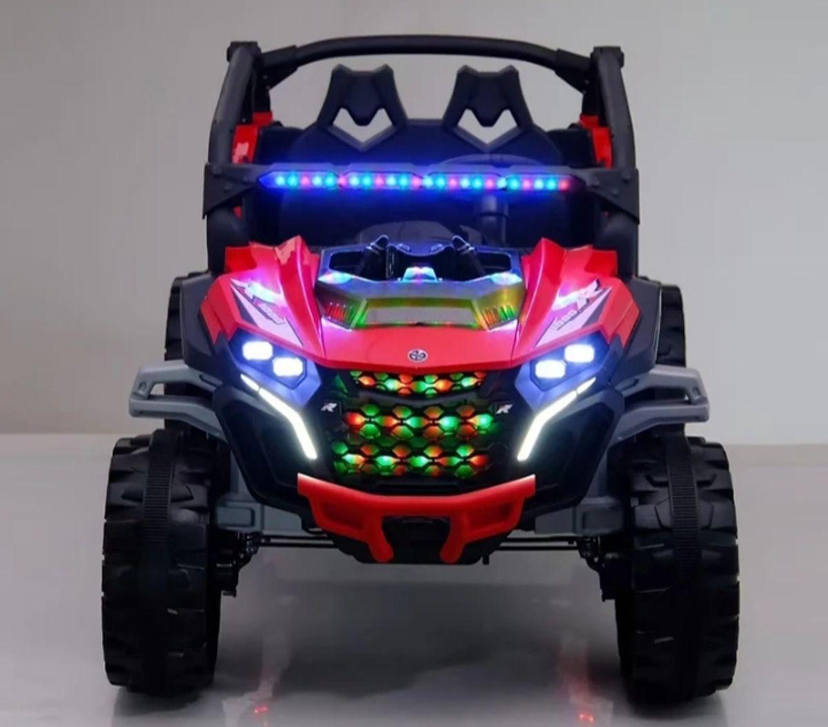 Jeep Auto 4X4 A Bateria 12V Con Control Remoto Rojo 801-3