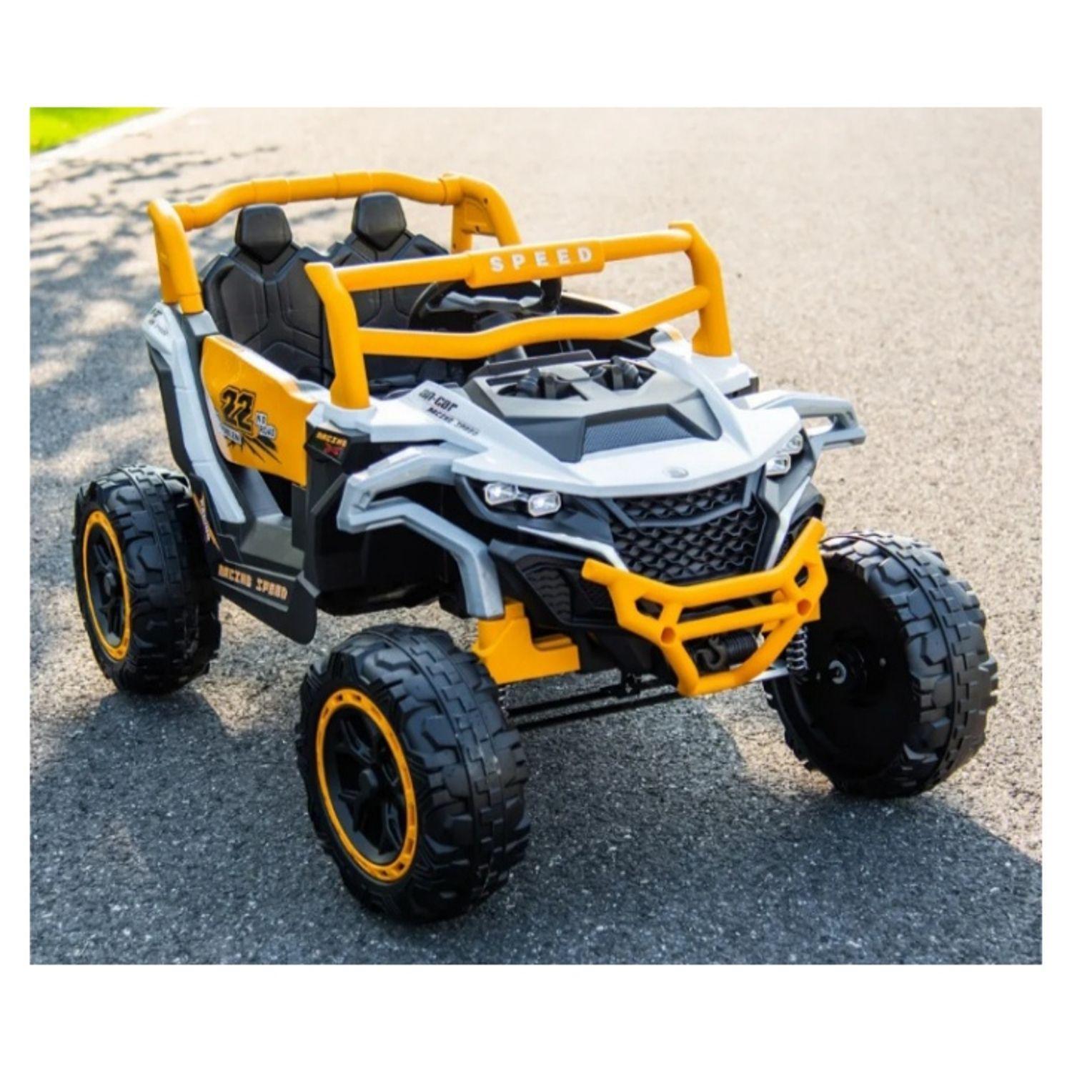 Jeep Auto A Bateria  12V Con Control Remoto Can Am Blanco-4