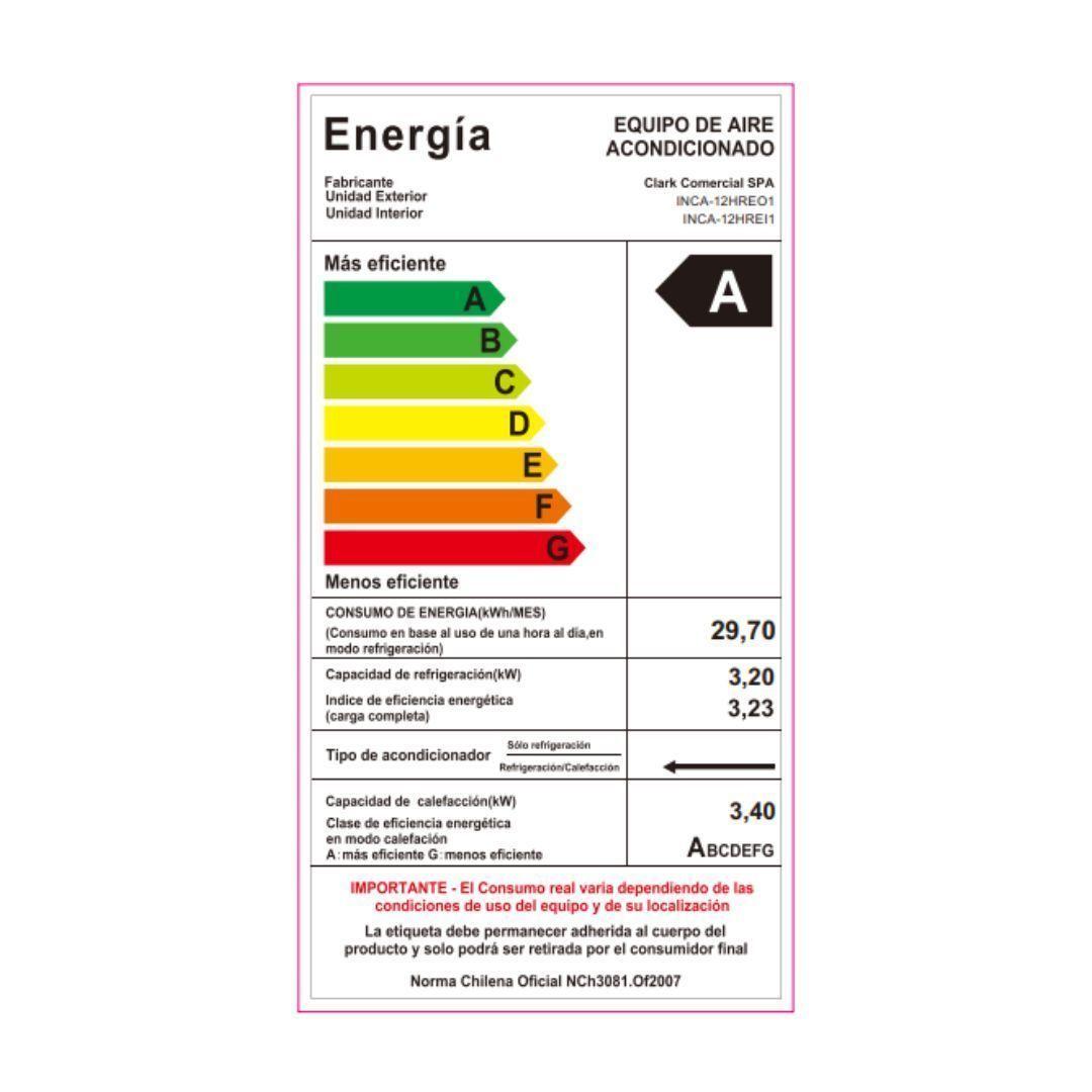 SPLIT MURO INVERTER 12.000BTU/hr. -4