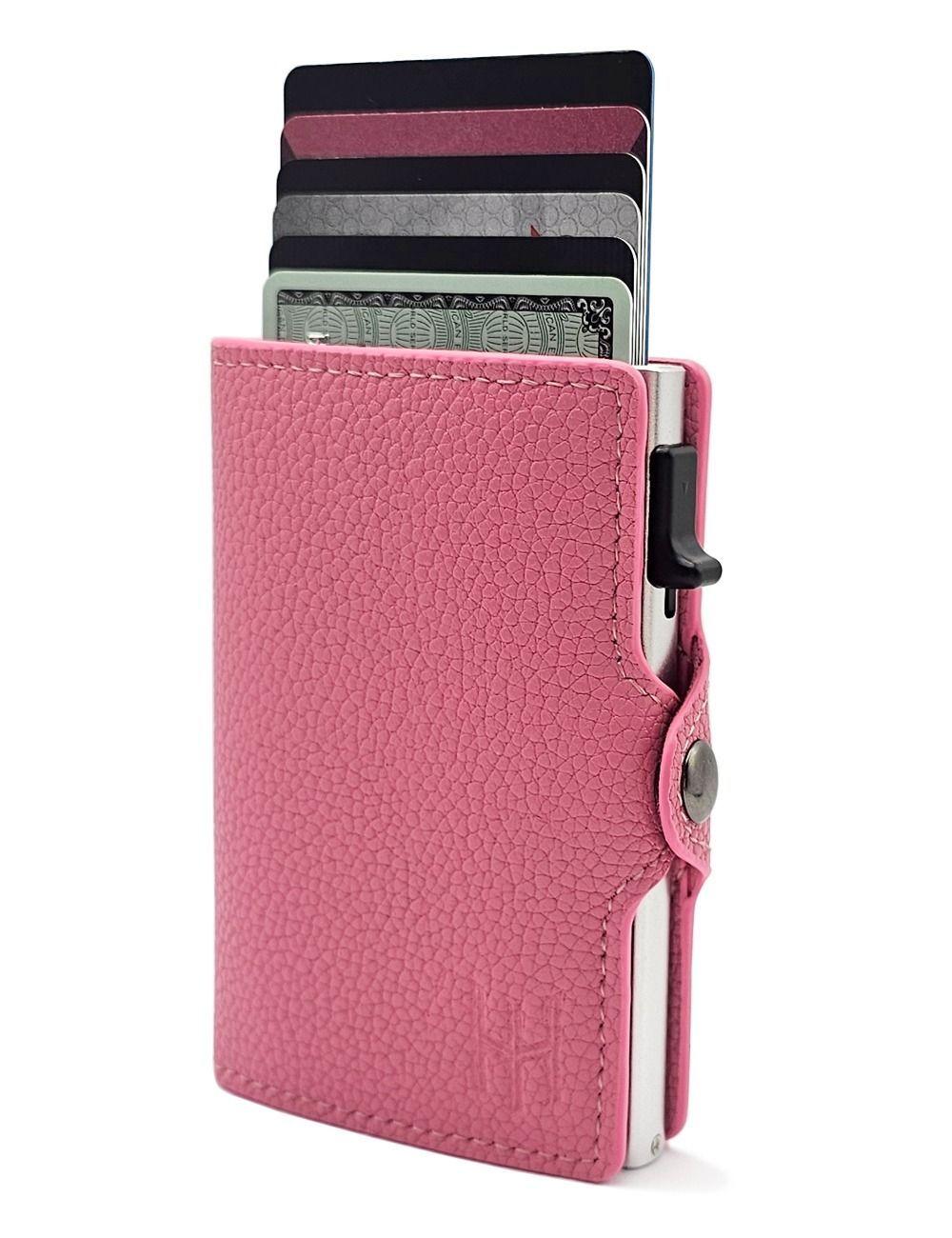 Billetera Mujer Smart compacta tarjetero con bloqueo RFID anti clonación-0