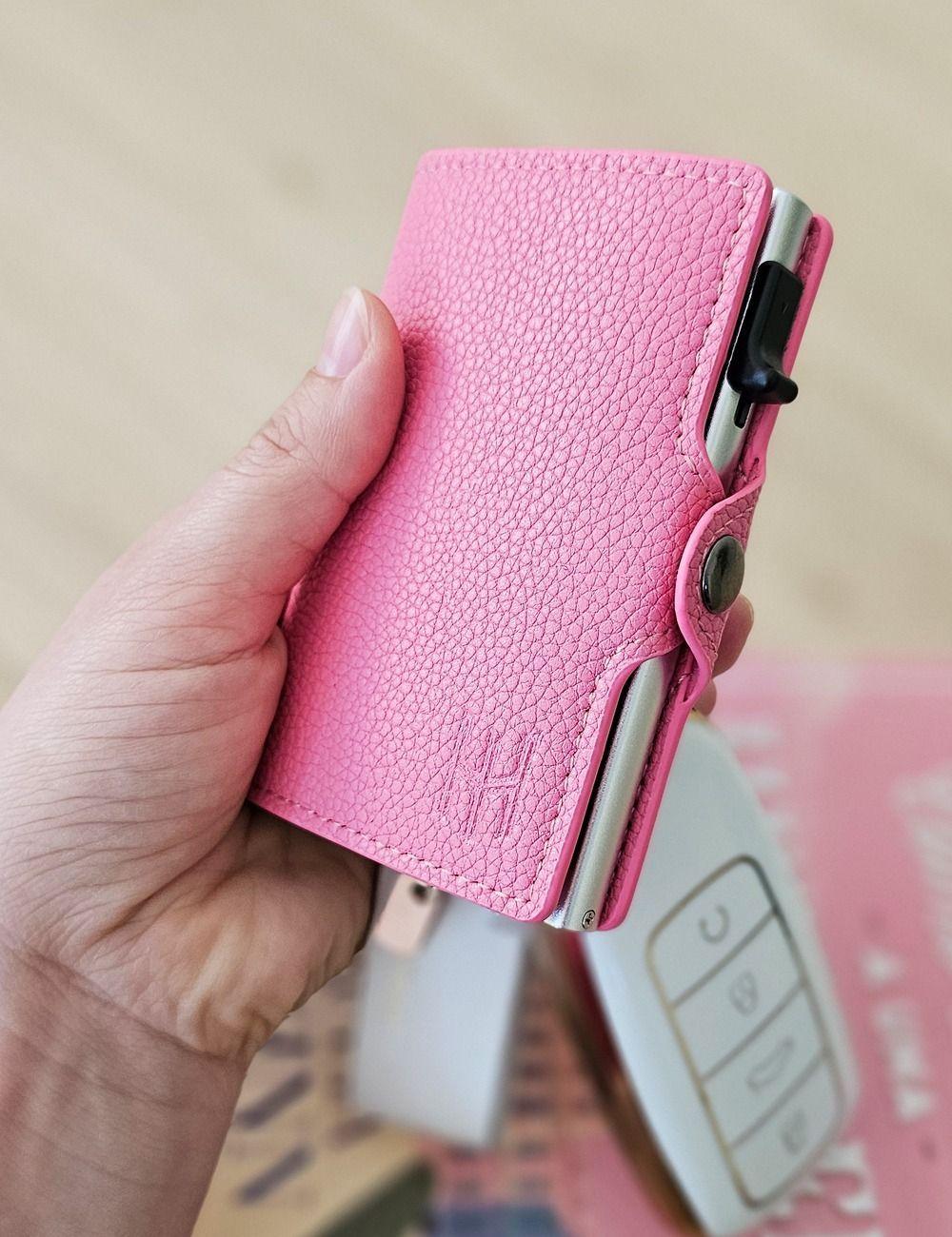 Billetera Mujer Smart compacta tarjetero con bloqueo RFID anti clonación-1