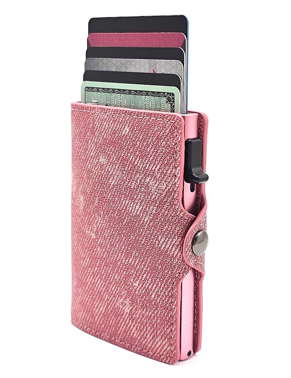 Billetera Mujer Smart compacta tarjetero con bloqueo RFID anti clonación-0