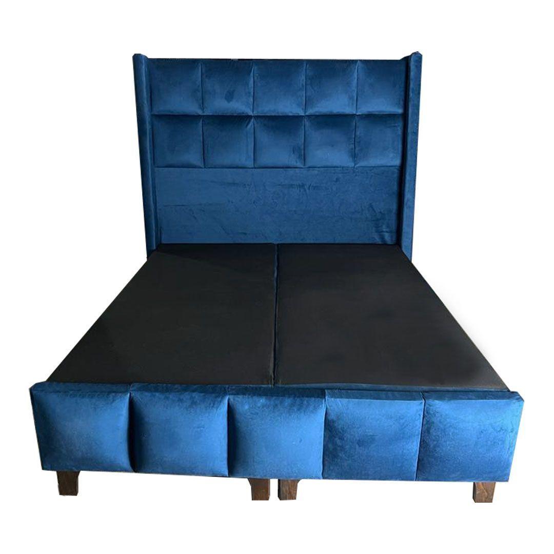 Base HVM 2P + Resp. Cuadro Piso Azul Felpa Pmadera-1