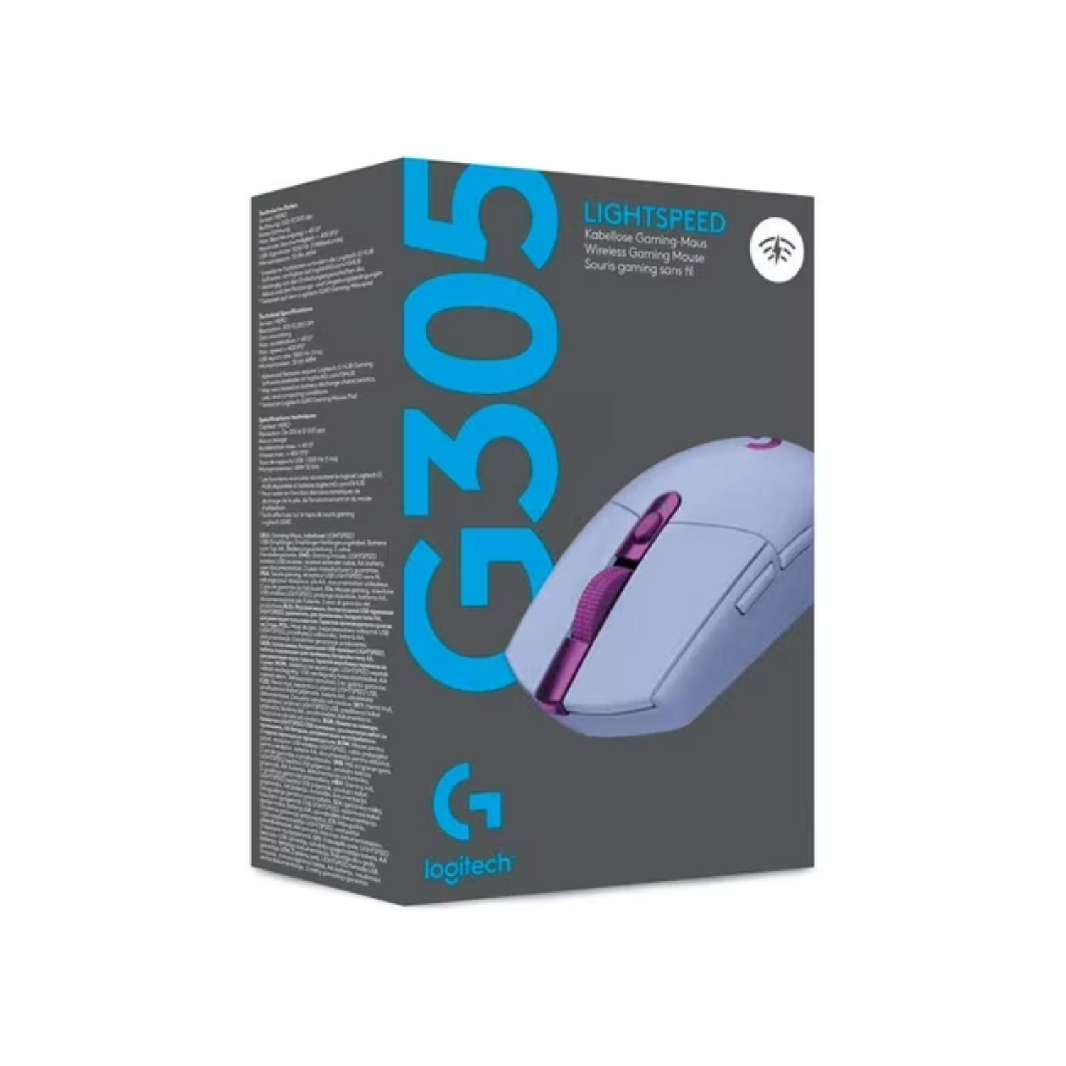 Mouse Inalambrico Gamer 6 Botones G305 Morado-4