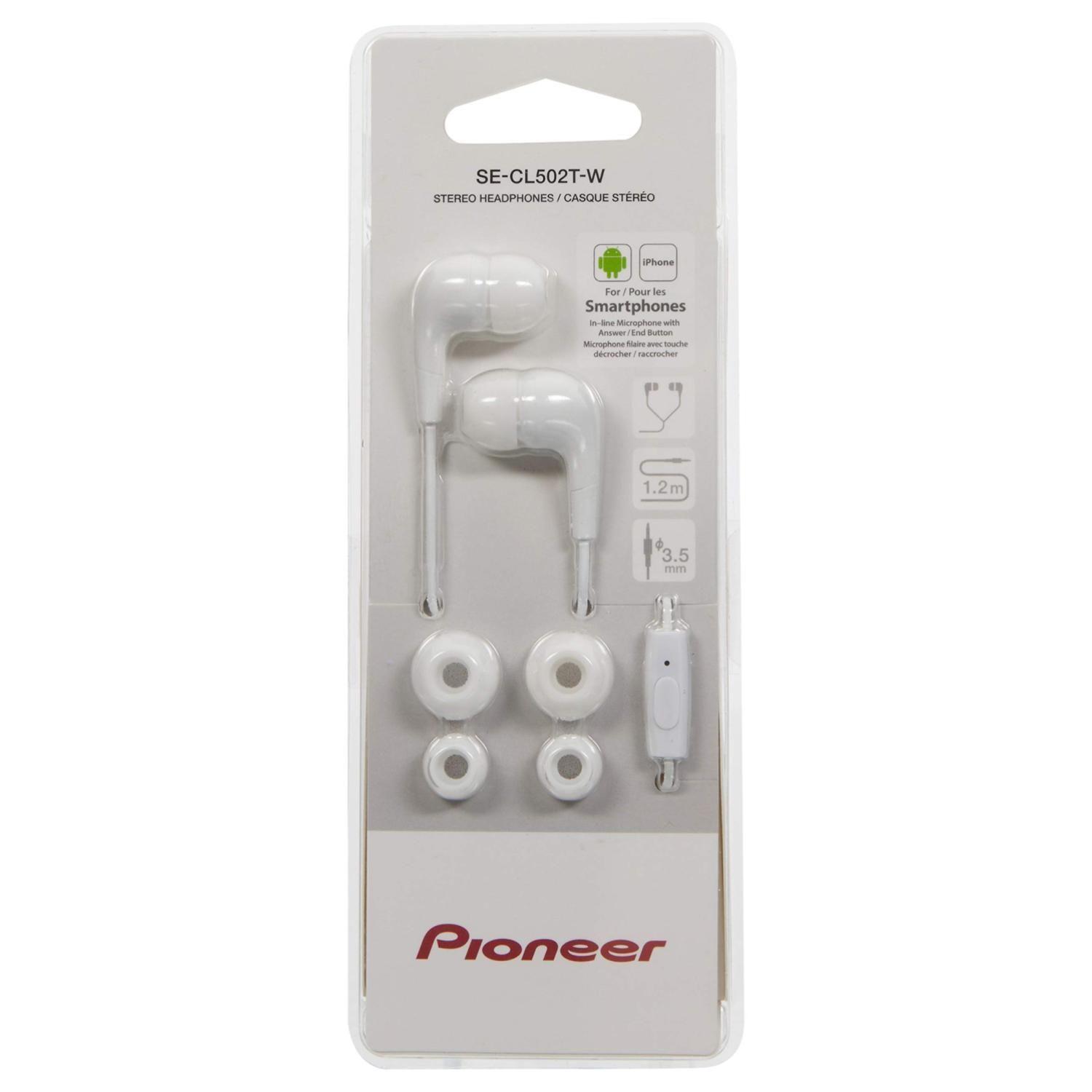 Audifonos In Ear Jack 3.5mm 1.2m Blanco SE-CL502-2