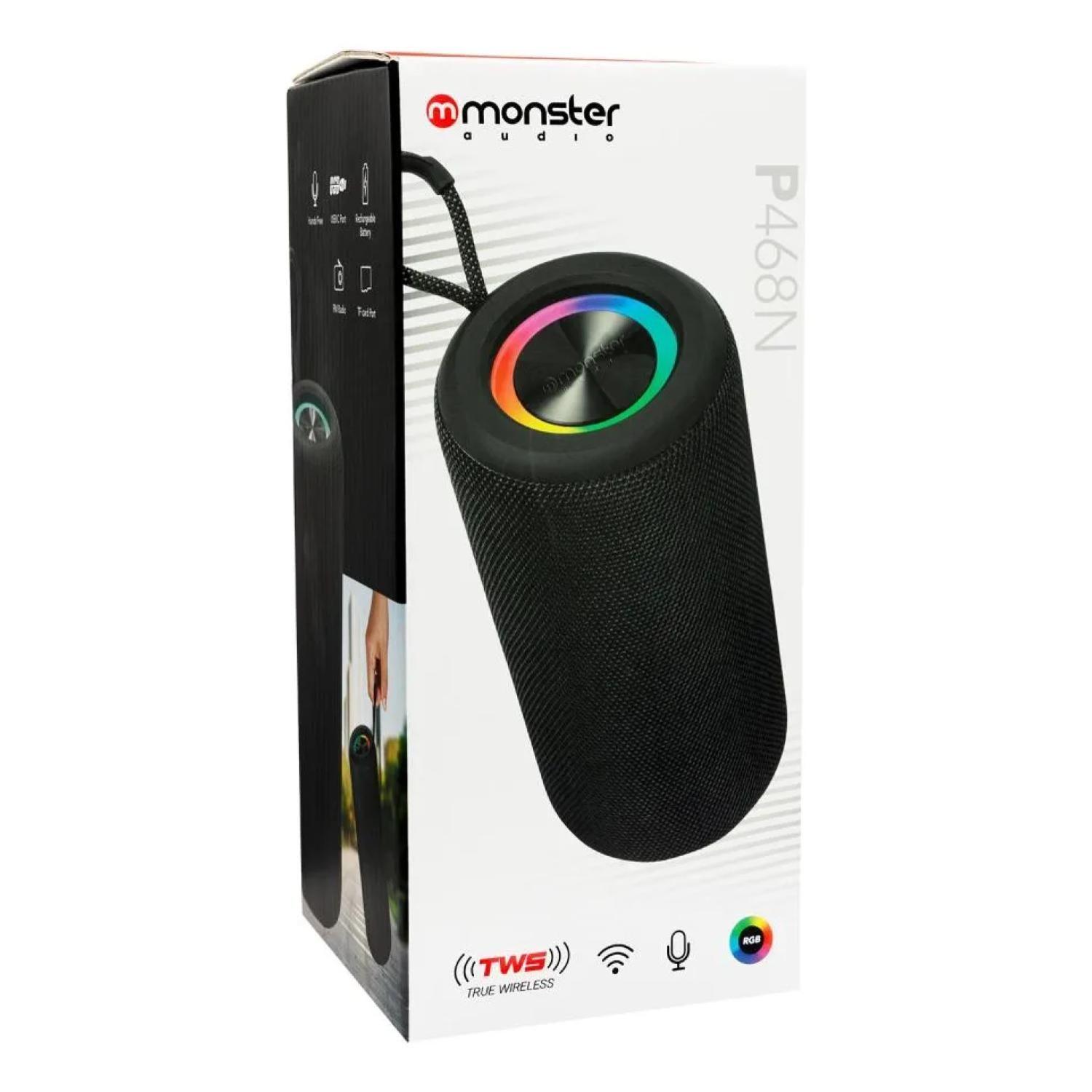 Parlante Bluetooth TWS Portatil 10W Negro P468-5