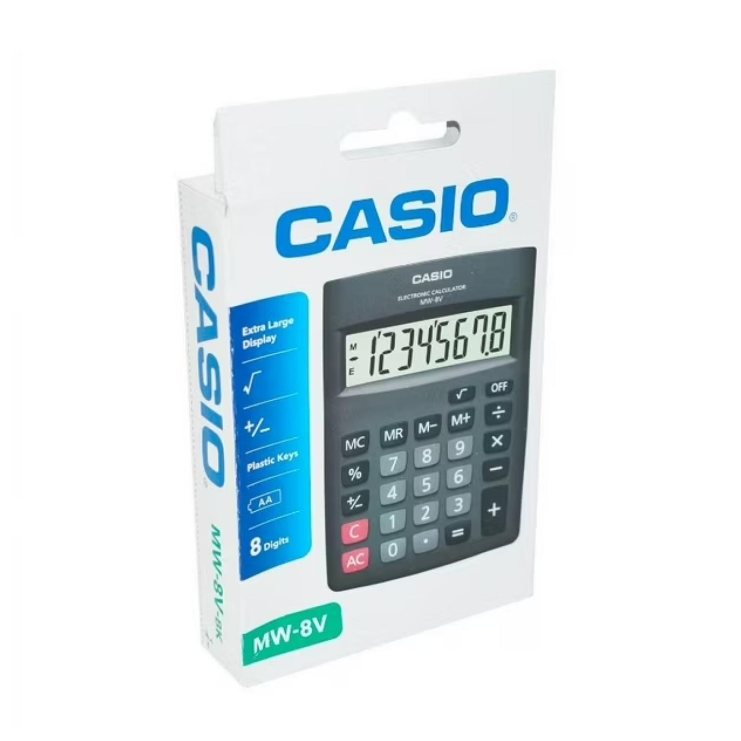 Calculadora De Escritorio 8 Digitos Negro MW-8V-BK-2