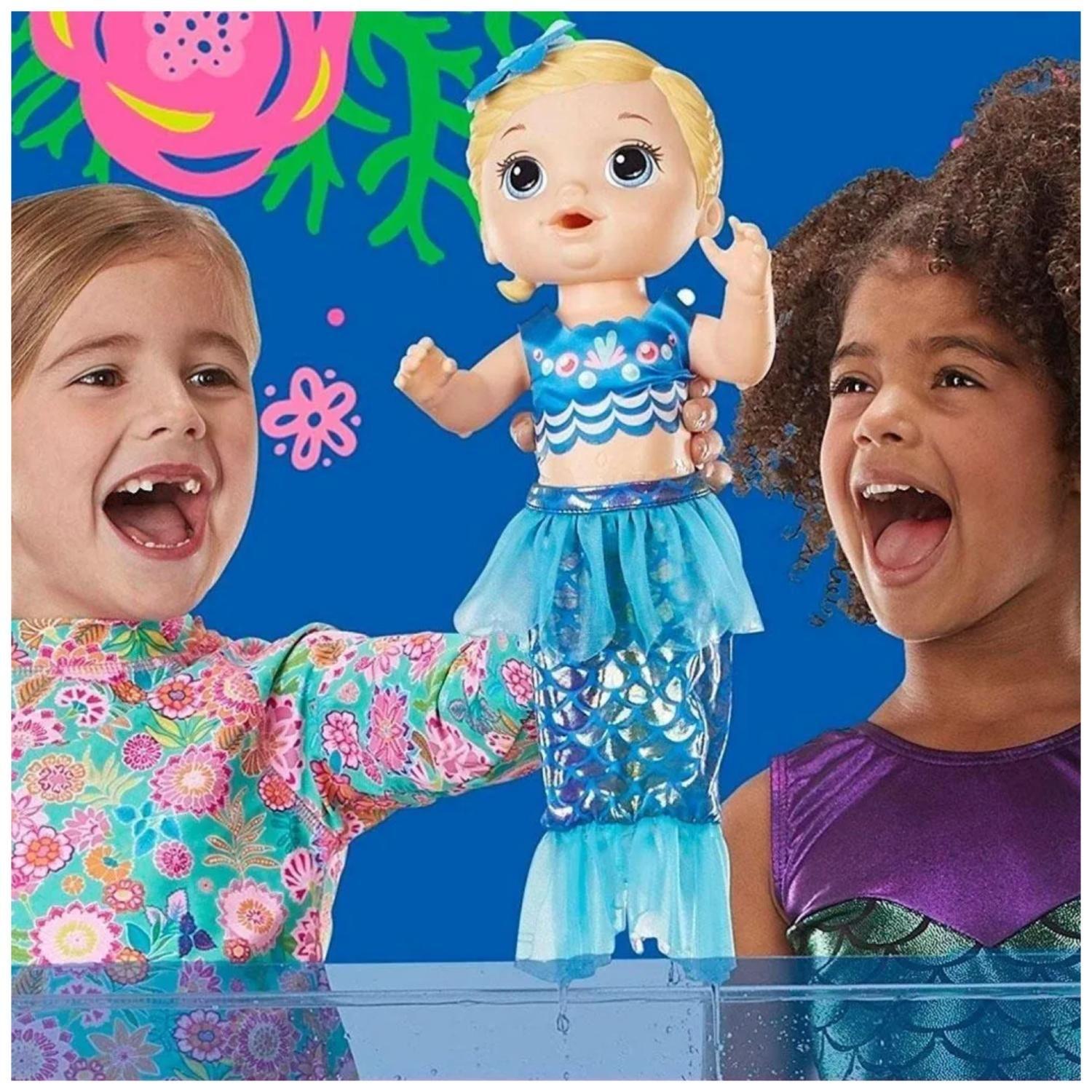 Juguete Muñeca Sirena Rubia Infantil Baby Alive-2