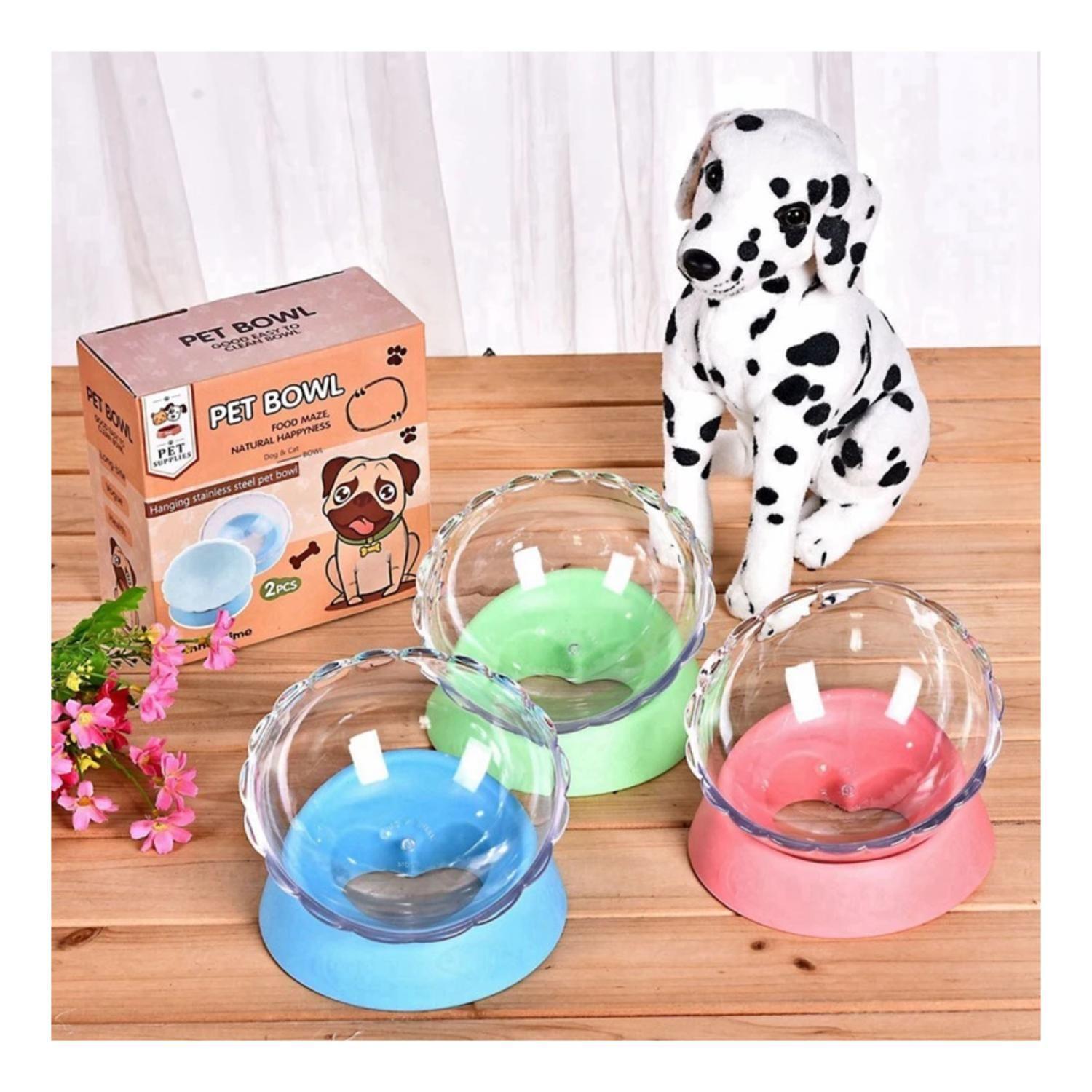 Plato De Alimento Antideslizante Con Bowl Perros Mascotas-3