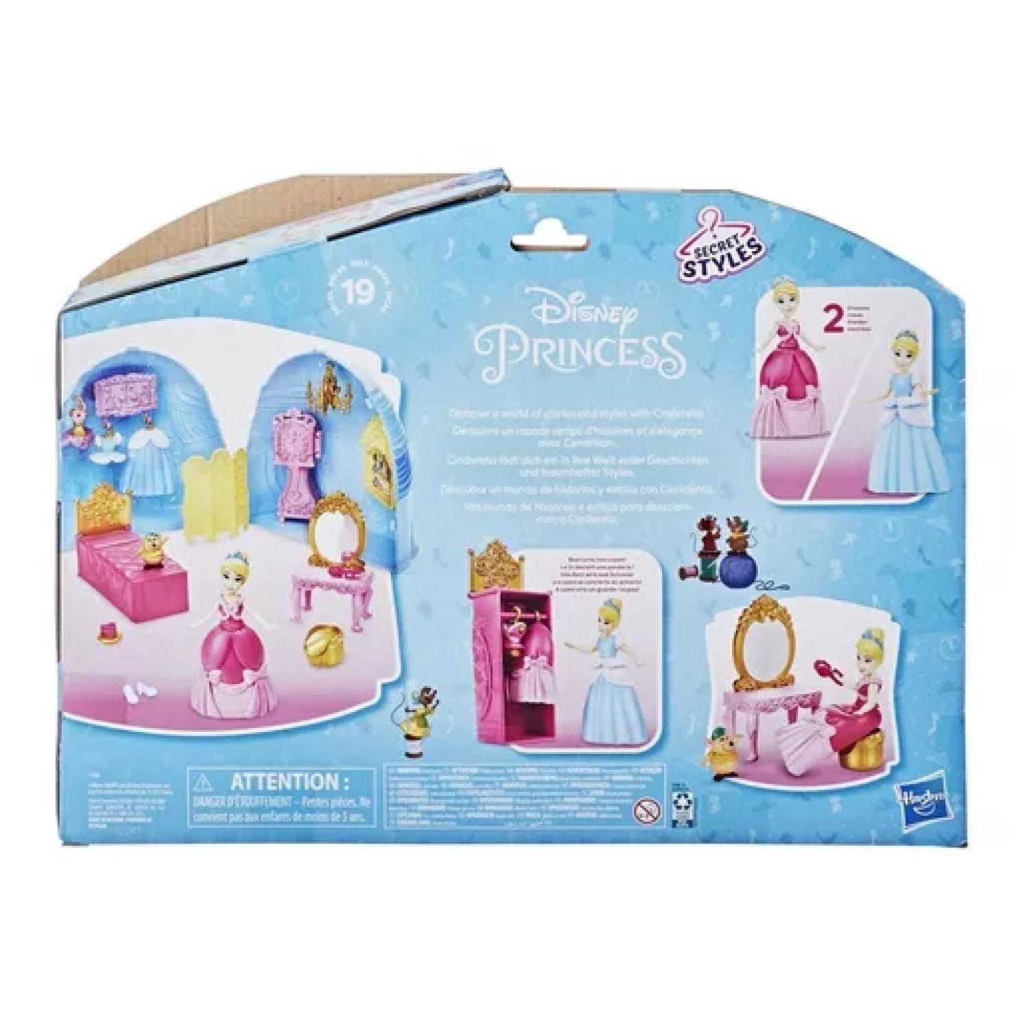 Juguete Muñeca Princesa Cenicienta Falda Ensueño Accesorios-3