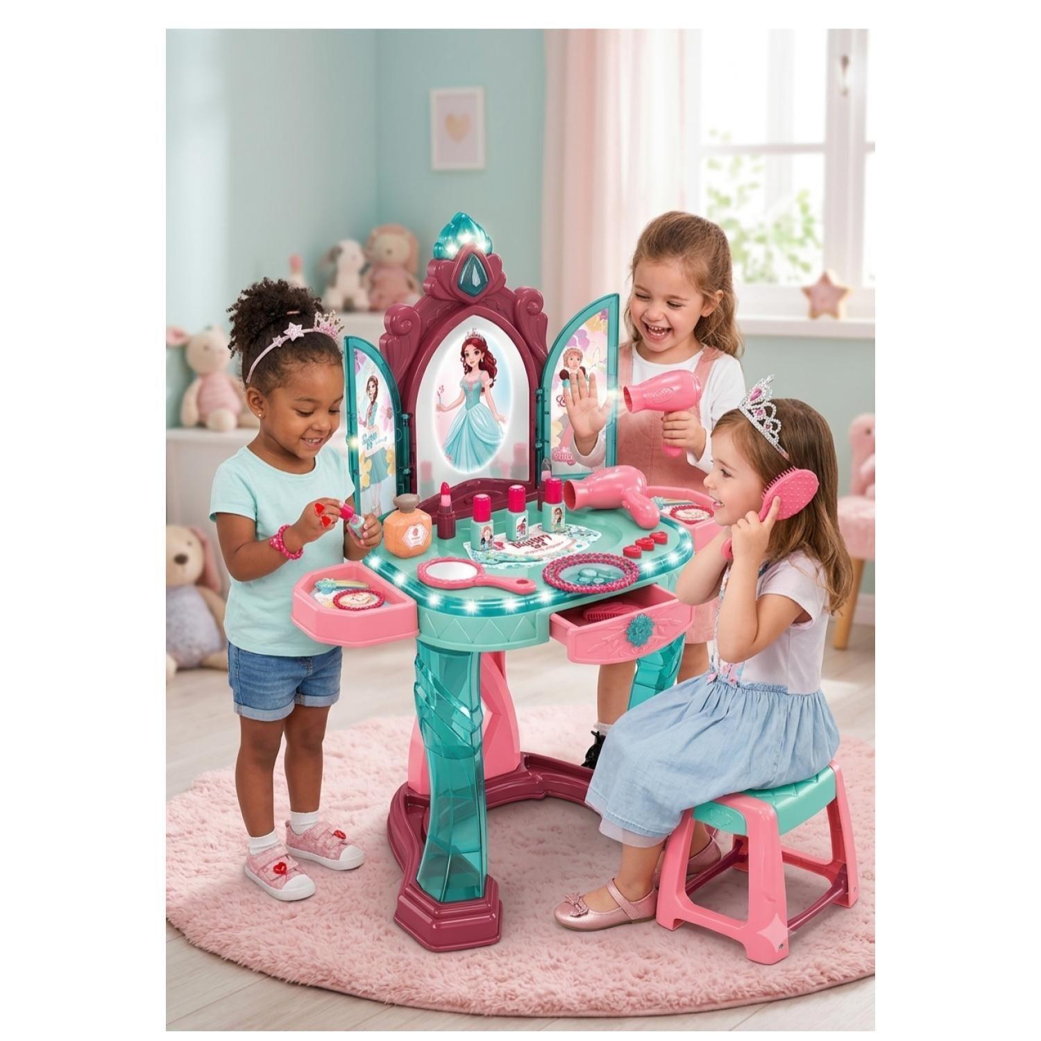 Juguete Tocador Infantil 18Pzas Luces Y Sonidos Princesa Infantil-2