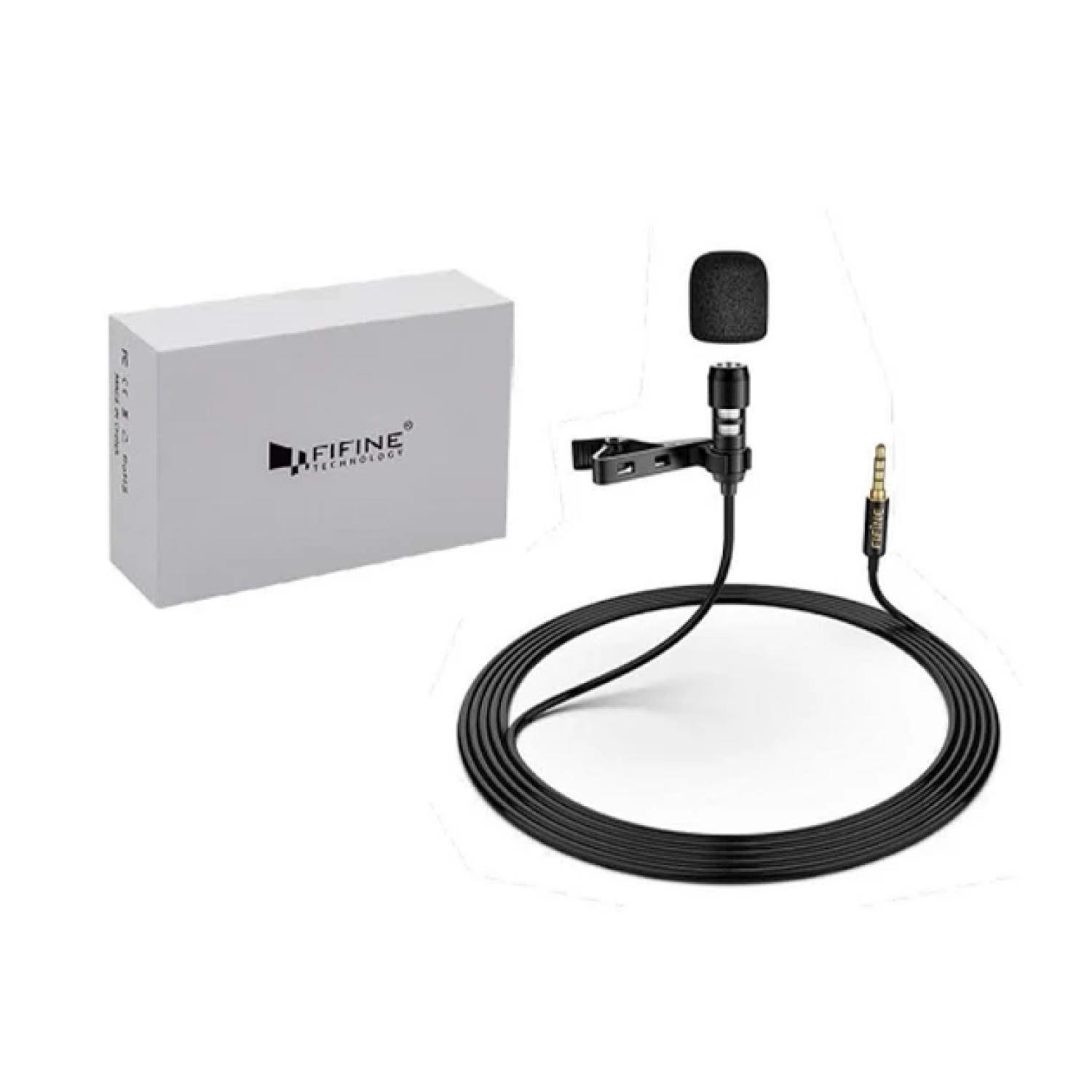 Microfono Condensador Solapa PC Telefono Celular Lavalier Fifine-3
