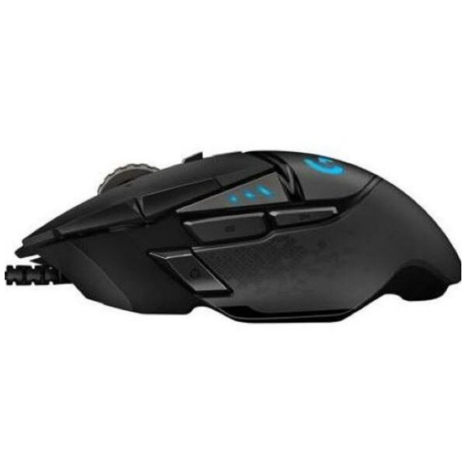 Mouse Gamer Alambrico USB 11 Botones Lightsync RGB Hero G502-3