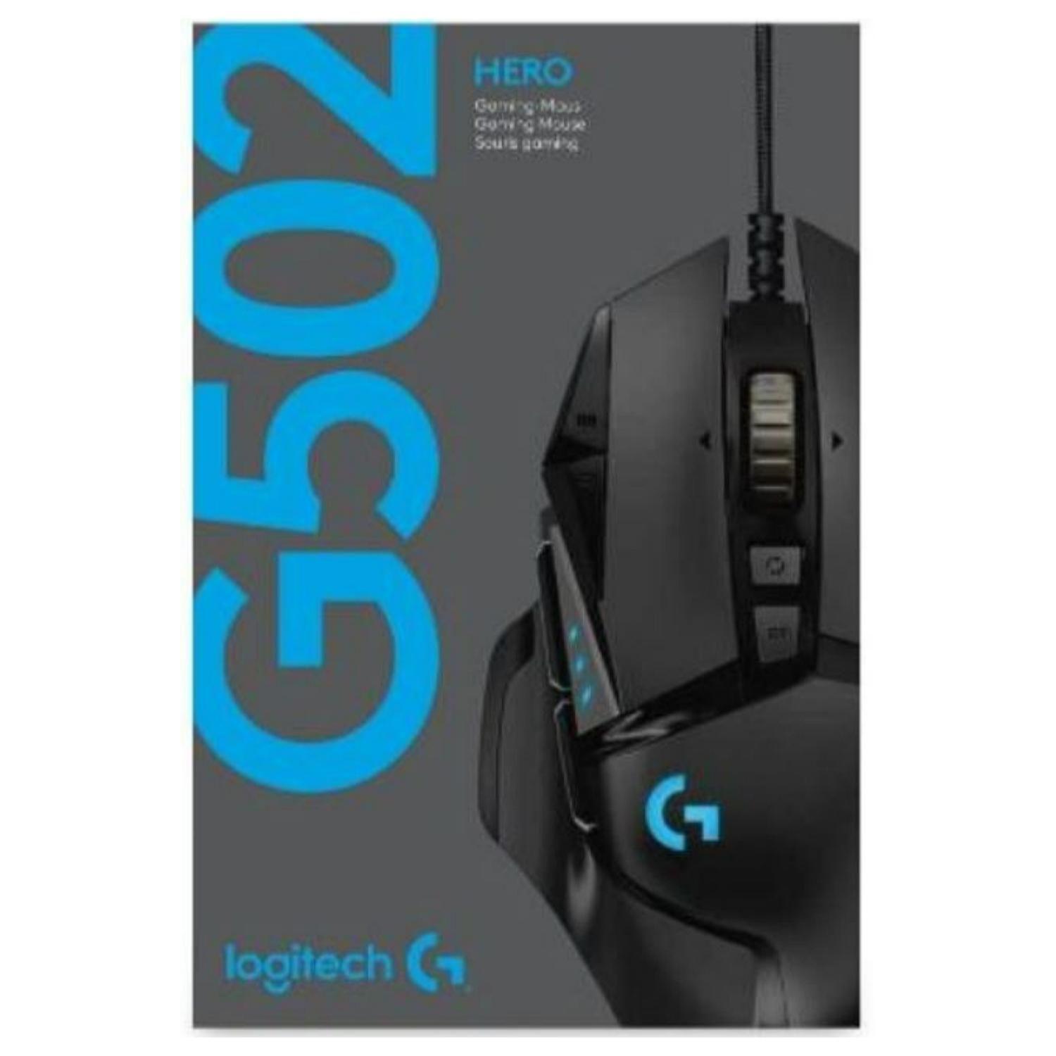 Mouse Gamer Alambrico USB 11 Botones Lightsync RGB Hero G502-5