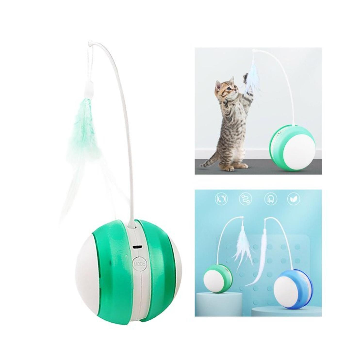 Juguete Pelota Inteligente Con Cuerda Para Gatos Mascotas-2