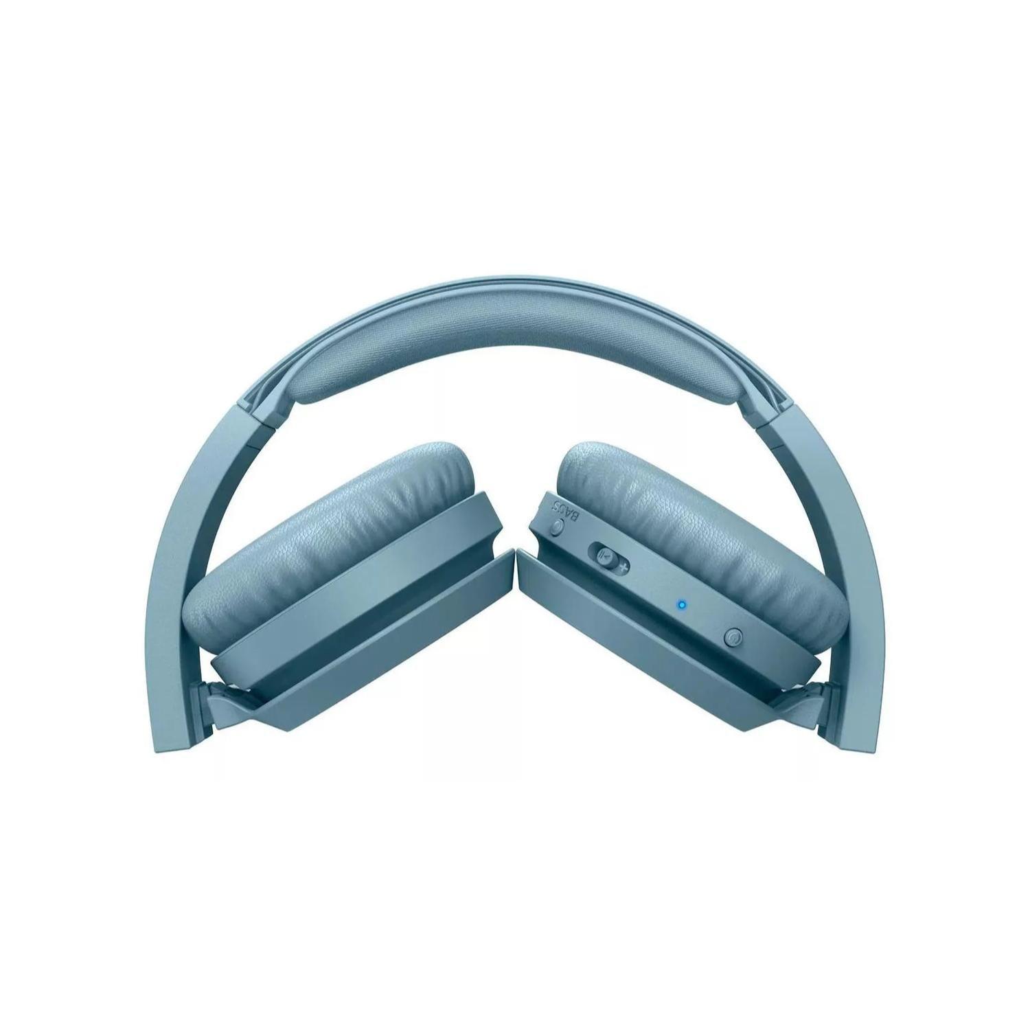 Audifonos Bluetooth Over Ear Azul Bass TAH4205-2