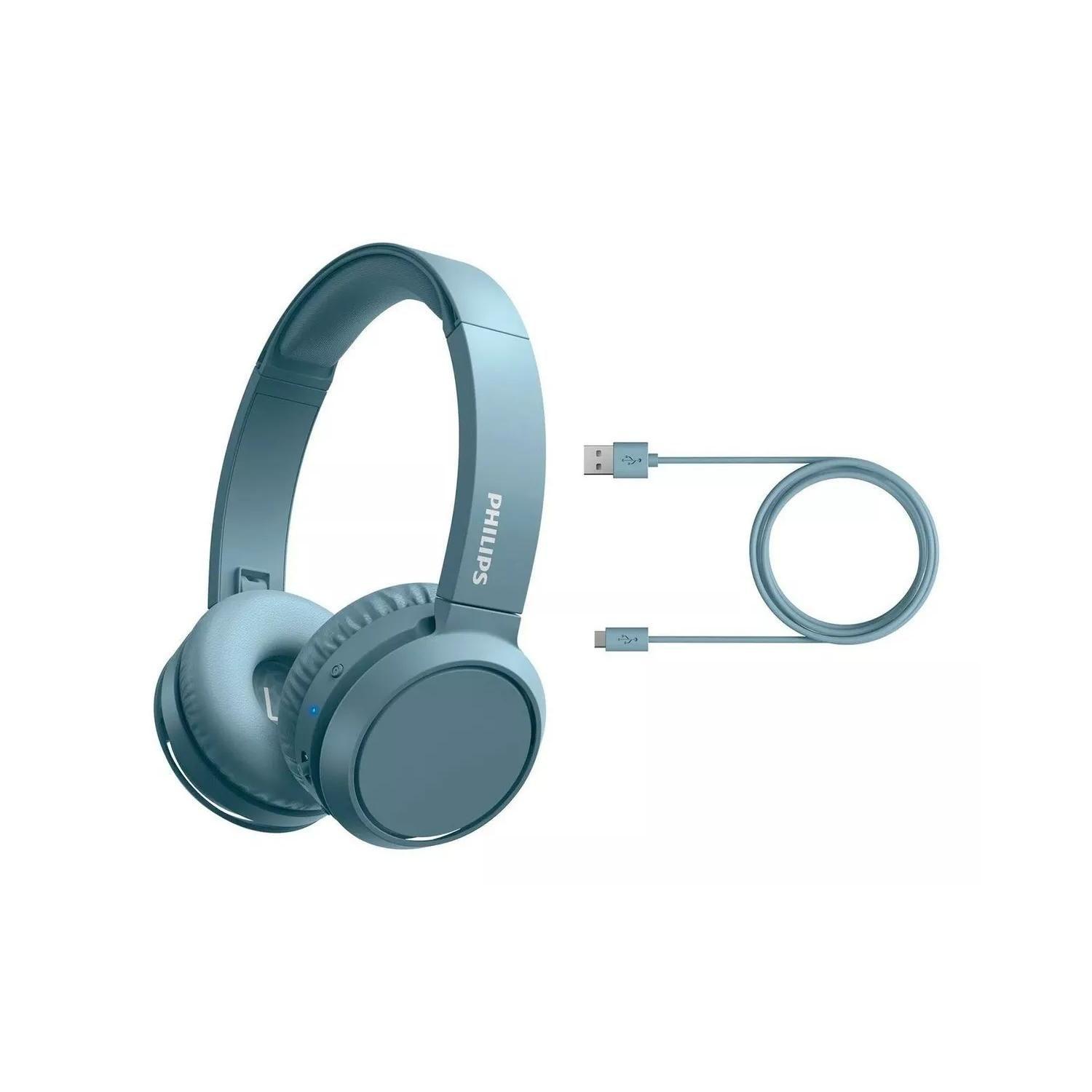 Audifonos Bluetooth Over Ear Azul Bass TAH4205-4