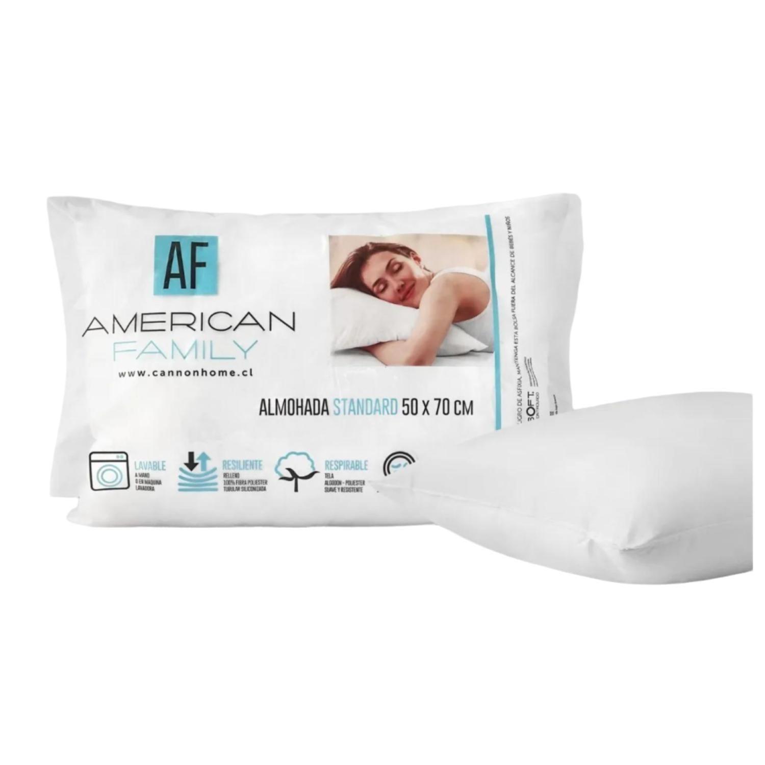 Pack 2 Almohadas 50x70cm Hipoalergenicas Flex Cannon-3
