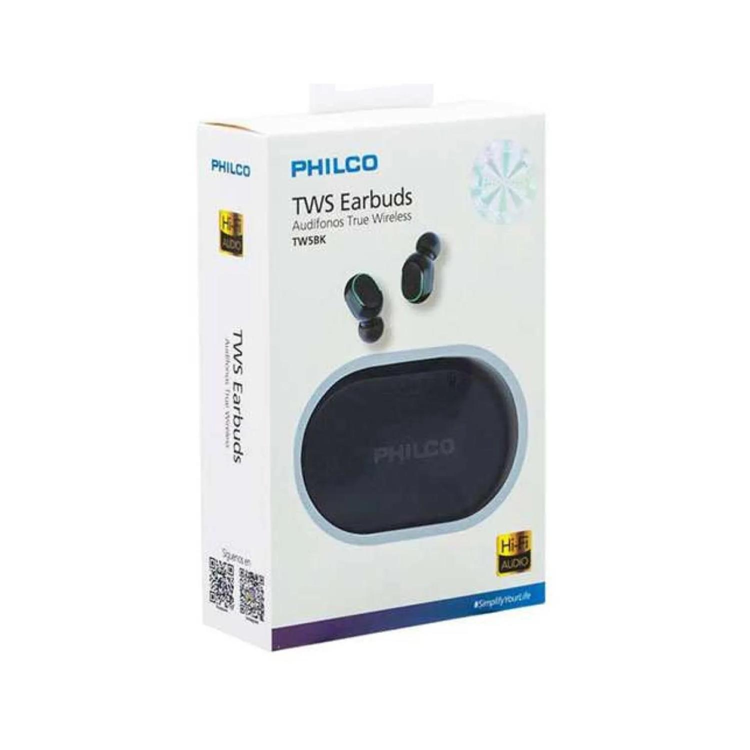 Audifonos Bluetooth Recargables TWS EarBuds Negro TW5BK-2