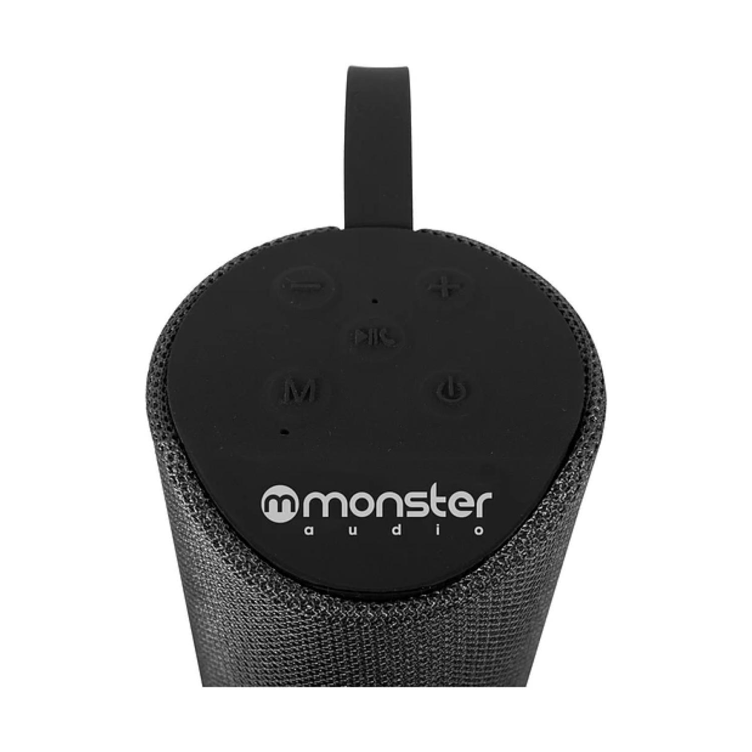 Parlante Inalambrico Bluetooth TWS AUX Micro SD Negro Monster-2