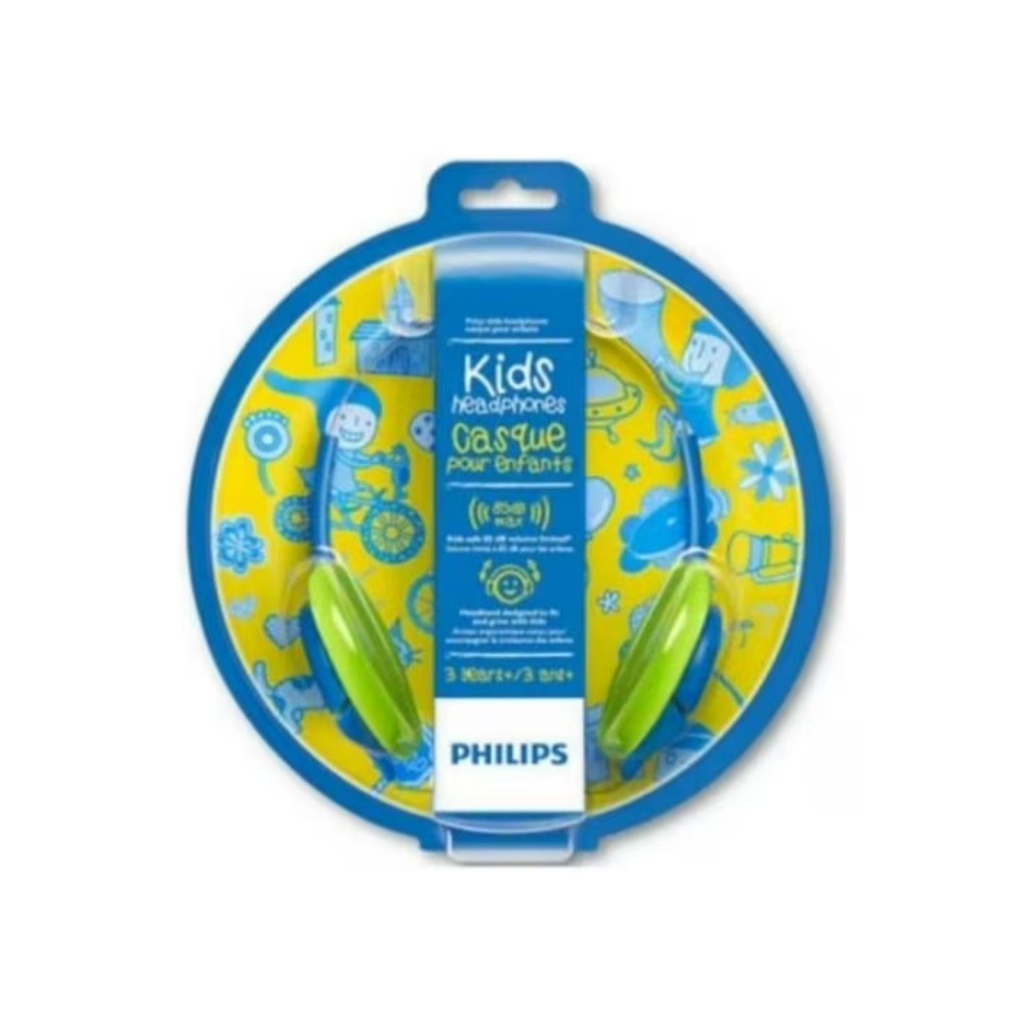 Audifonos OverEar Jack 3.5 Niños Azul Verde SHK1030 Philips-2