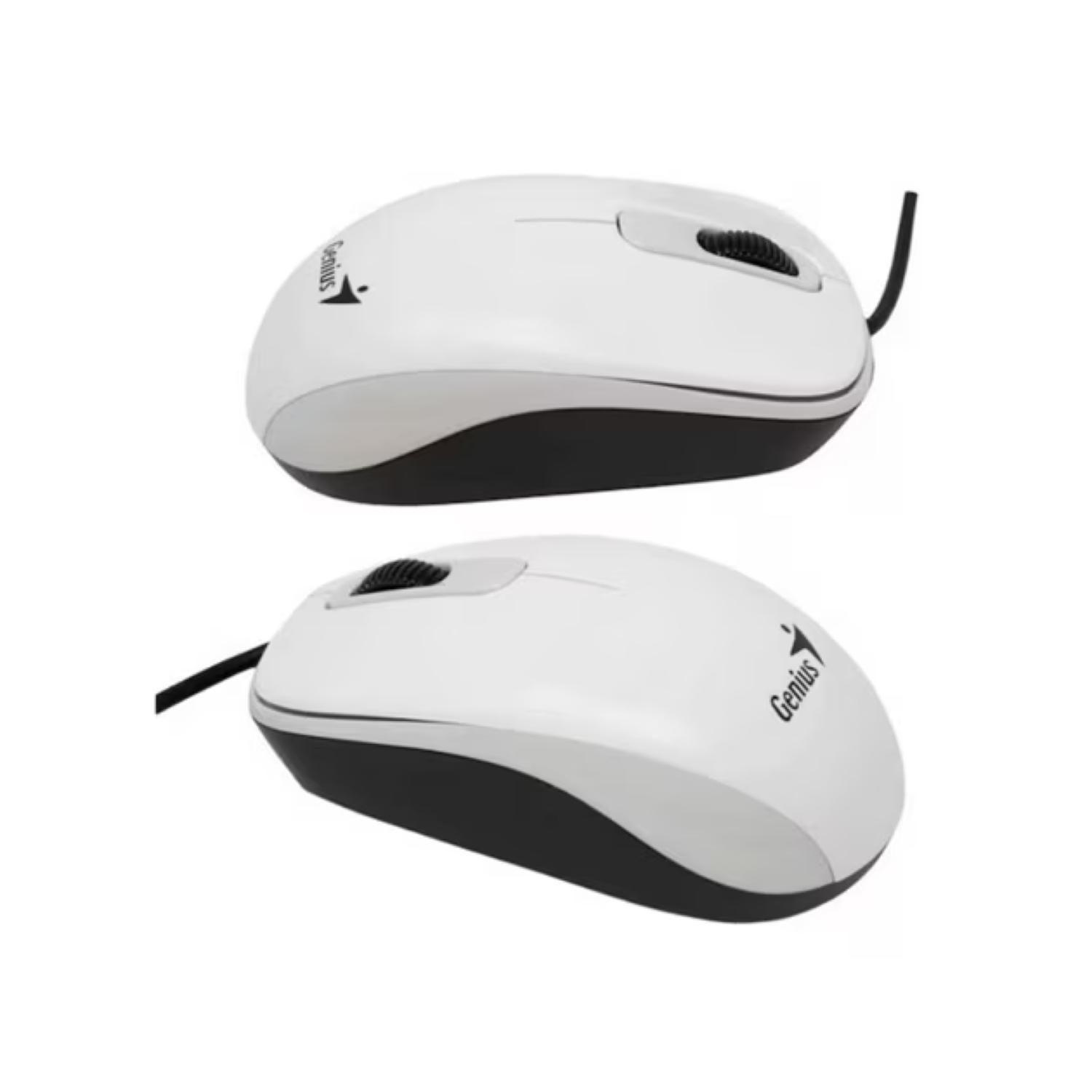 Mouse Alambrico 3 Botones 1000DPI DX-110 Blanco-4