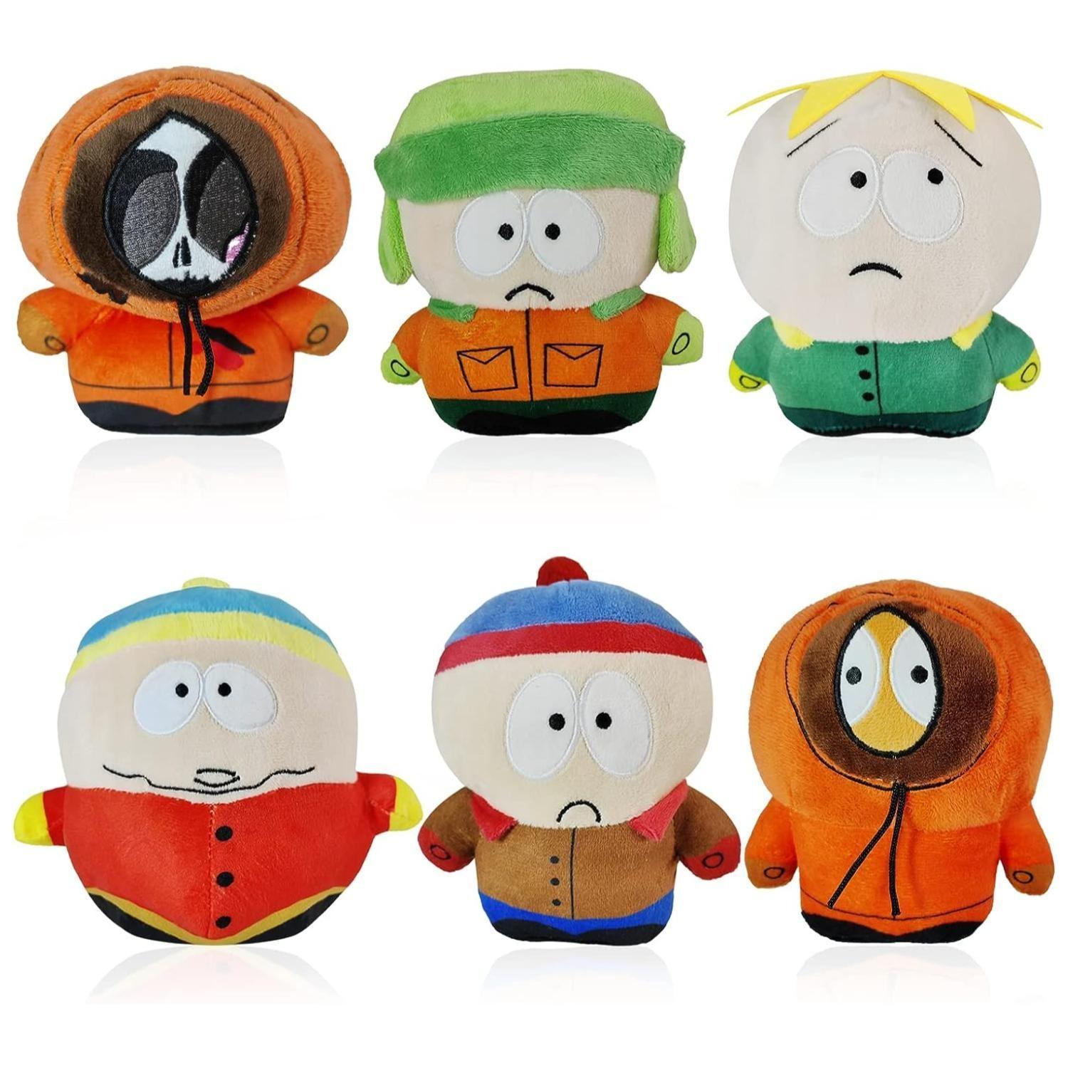 Pack 6 Peluches De 20cm South Park Caricaturas Infantiles-1