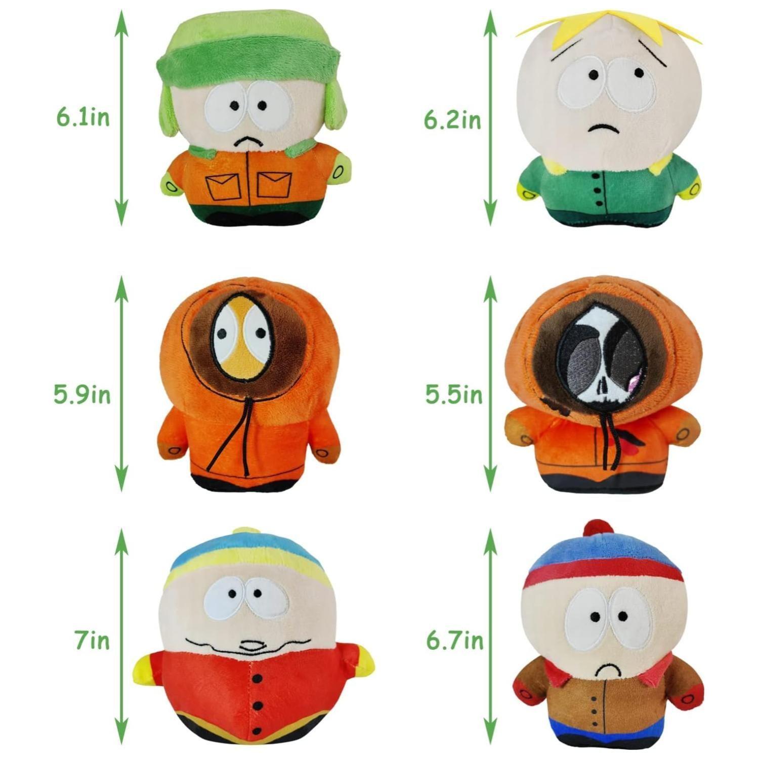 Pack 6 Peluches De 20cm South Park Caricaturas Infantiles-2