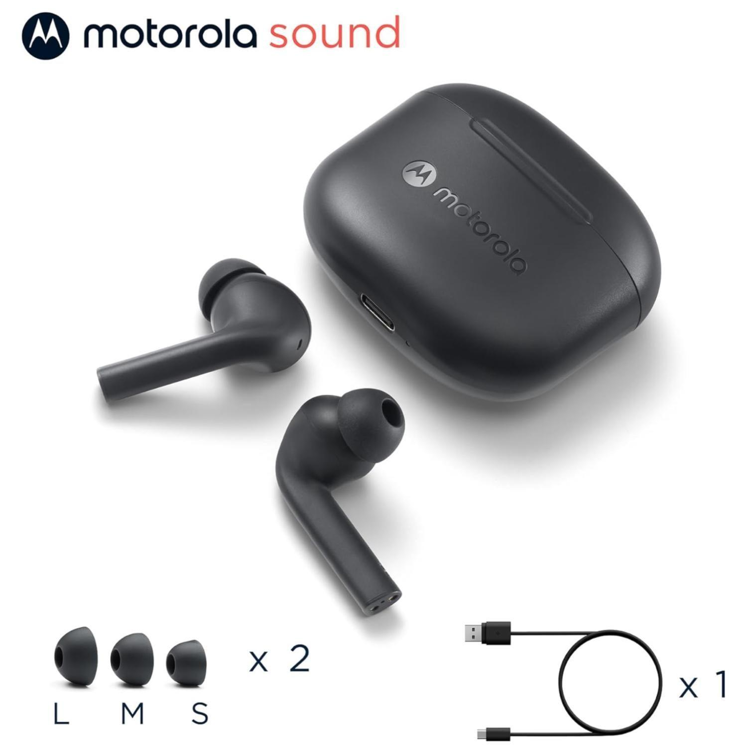Audifonos Bluetooth TW IPX4 Recargables Moto Buds 065 Negro-2