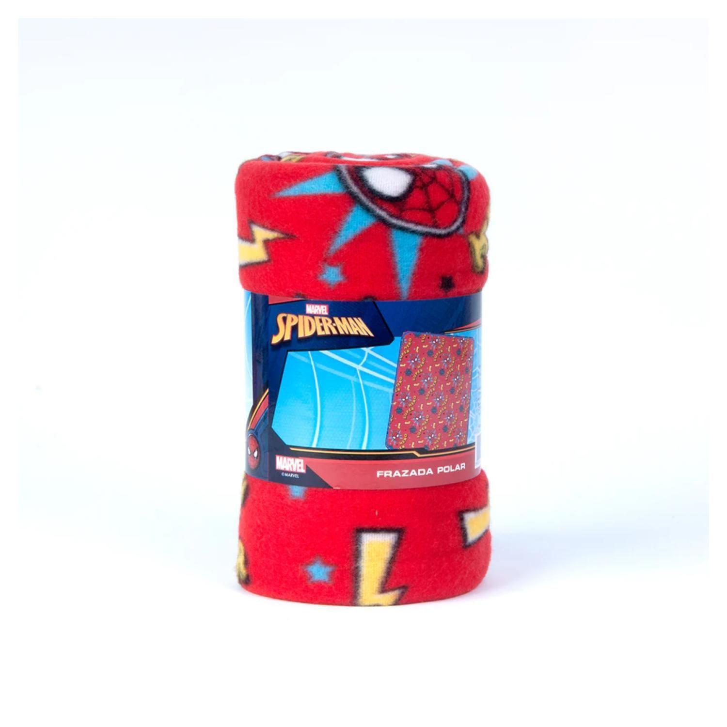 Manta De Polar Infantil 115x130cm Rojo SpiderMan Mashini-1
