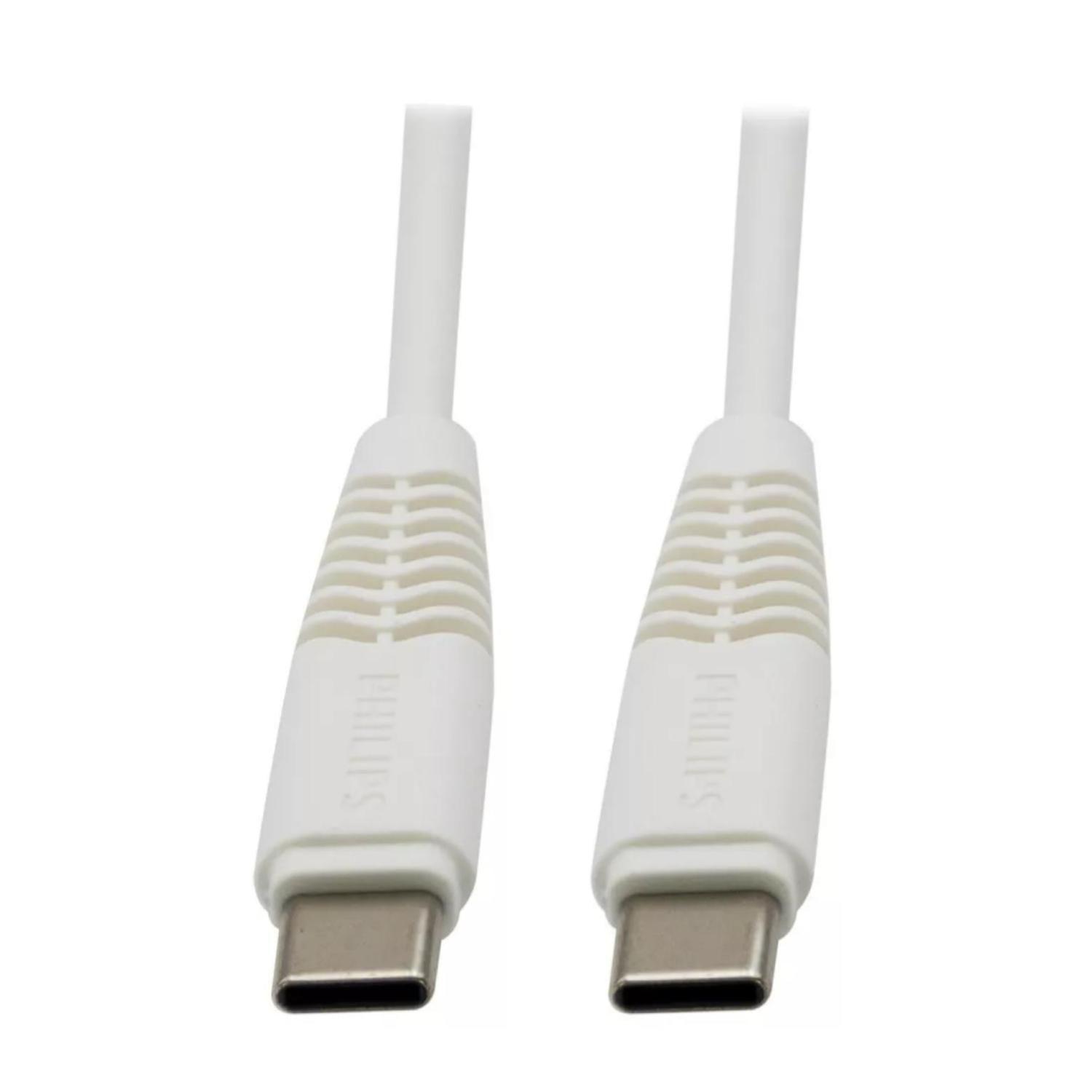 Cable Carga Rapida USB C A USB C 120cm Blanco 2DLC5531CB-2
