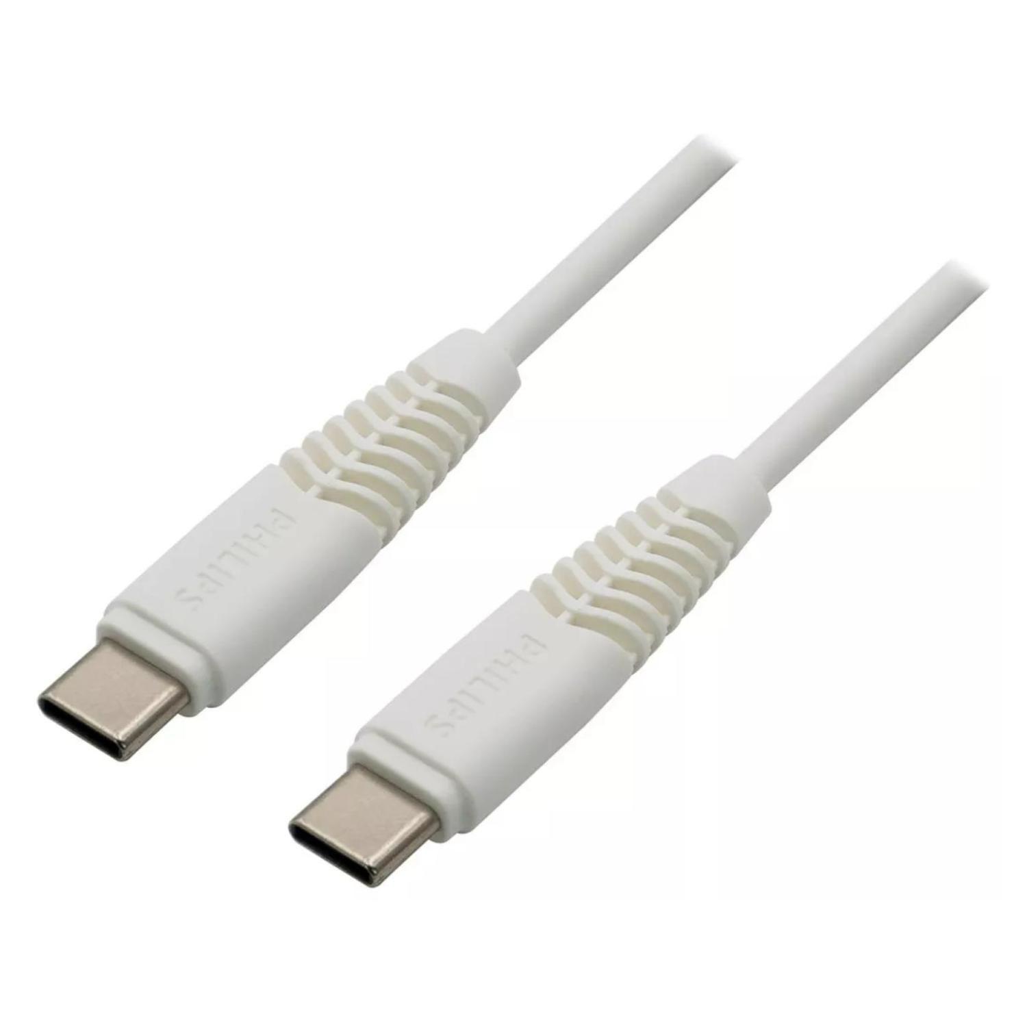 Cable Carga Rapida USB C A USB C 120cm Blanco 2DLC5531CB-3