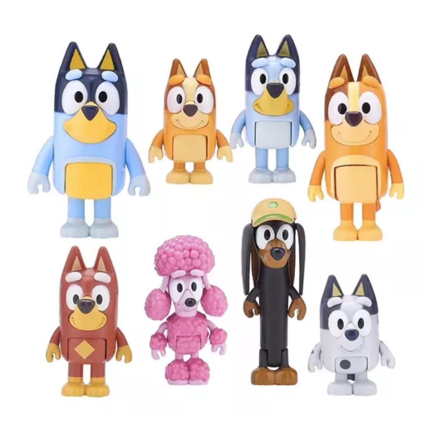 Juguete Set 8 Figuras Articuladas Bluey Y Su Familia Infantil-4