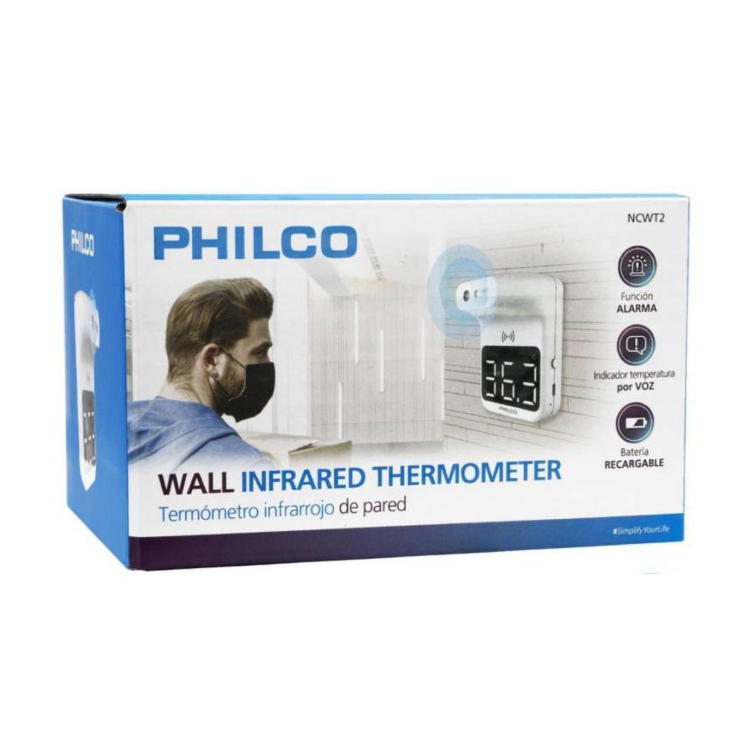 Mini Termometro Infrarrojo De Pared Blanco Philco-2