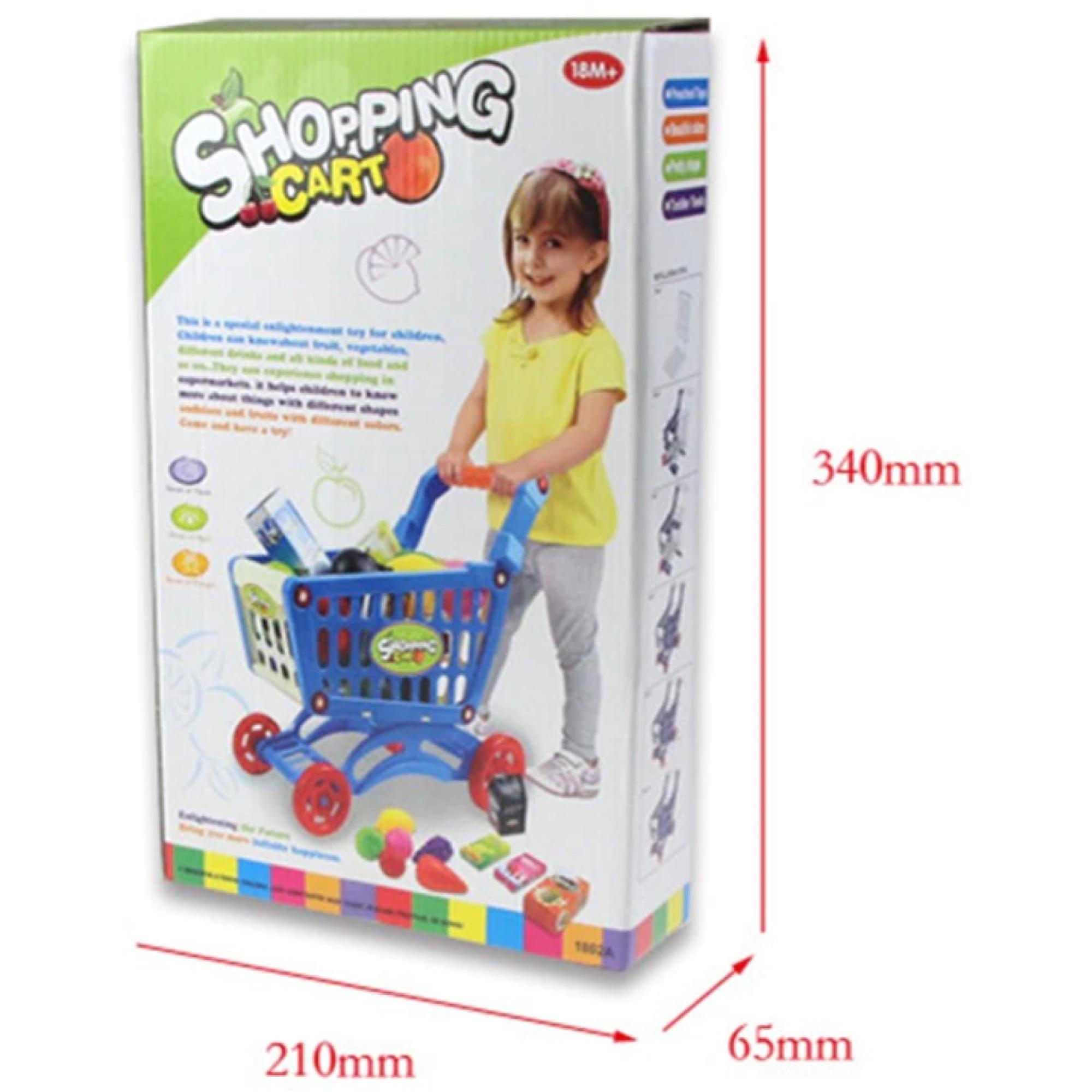 Juguete Set Carrito De Compras Con Accesorios 56 Piezas Rosado-3