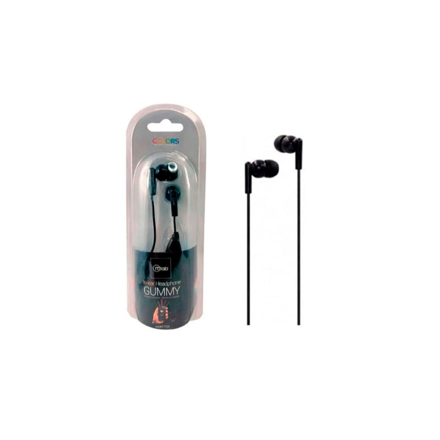 Audifonos Manos Libres Jack 3.5 In Ear Negro Gummy-3