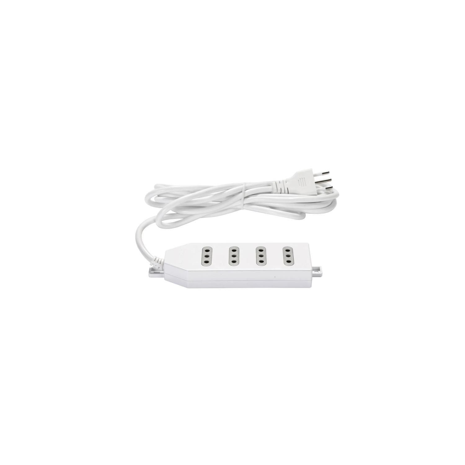 Zapatilla Alargador 3mt 4 Entradas Blanco Macrotel-2