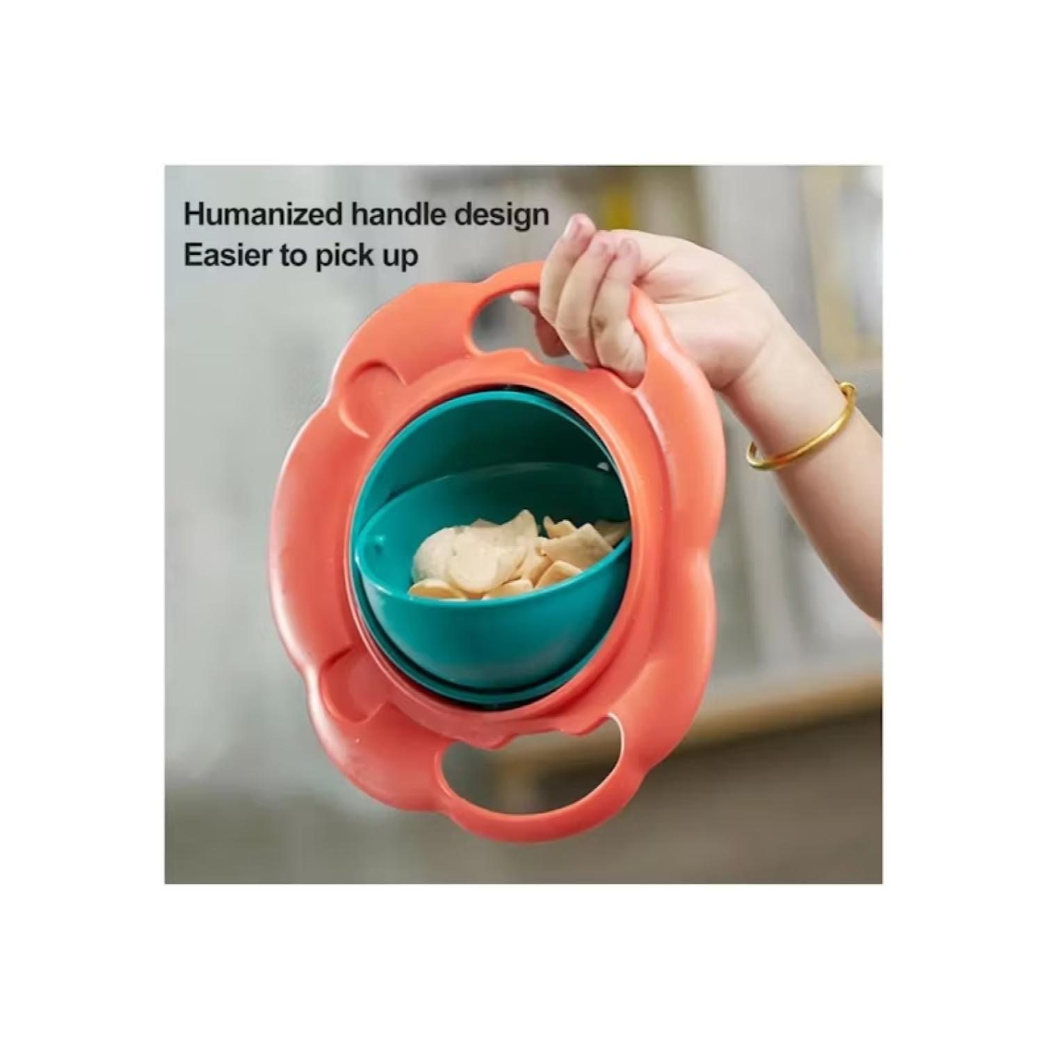 Plato Antiderrame Gira 360° Multicolor Para Bebes-4