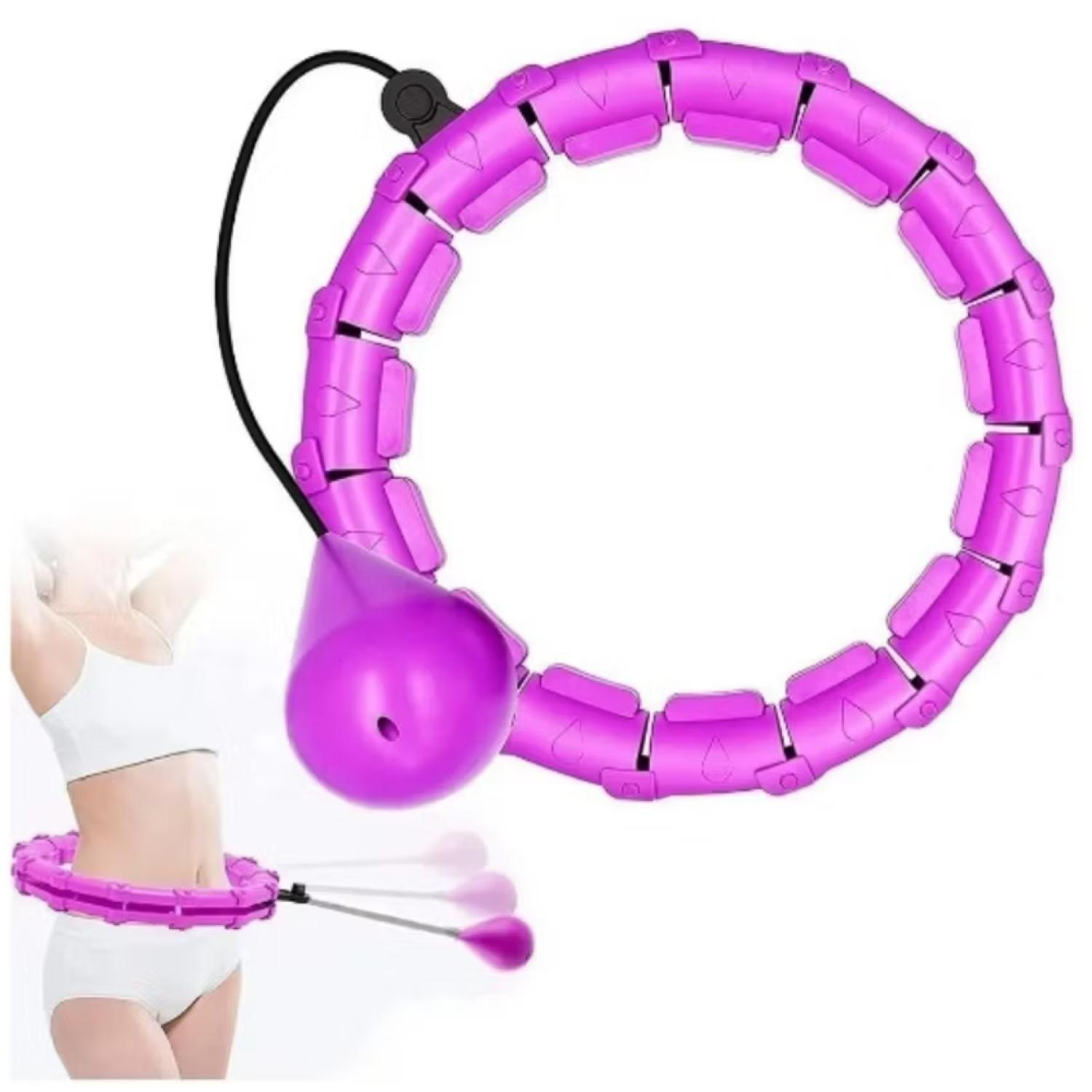 Aro Hula Hoop Con Peso Ajustable Fitness Abdominal-3