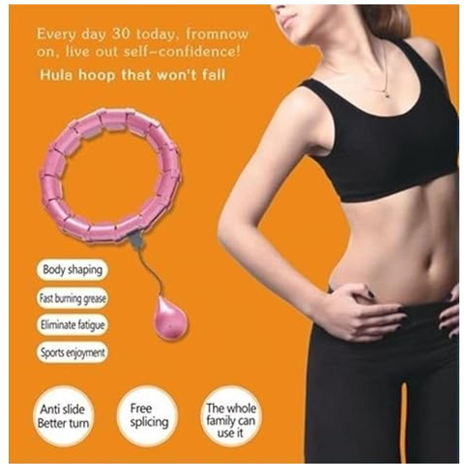 Aro Hula Hoop Con Peso Ajustable Fitness Abdominal-4