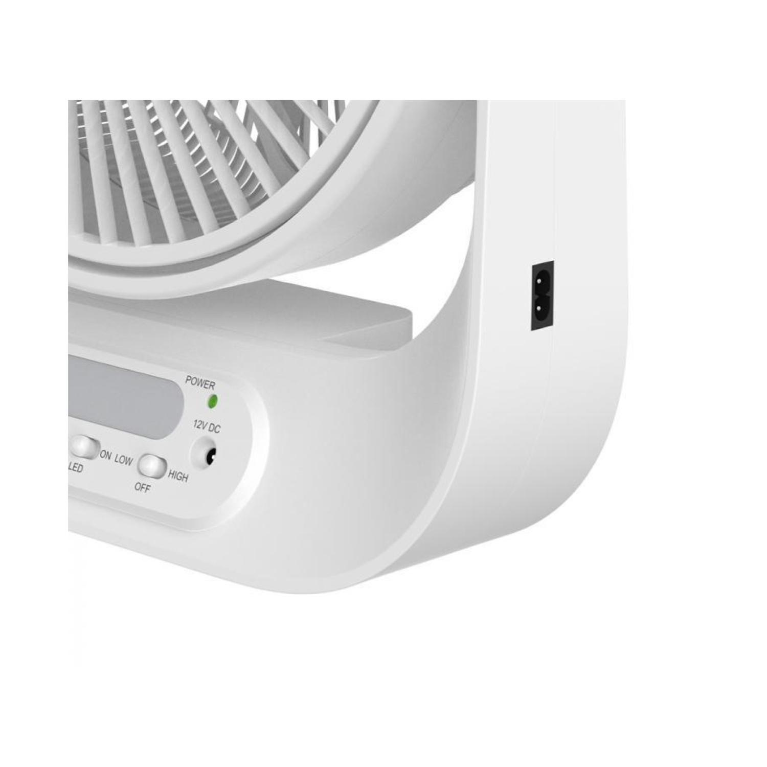 Ventilador De Mesa Recargable Luz LED 50x29cm ST-4056-1