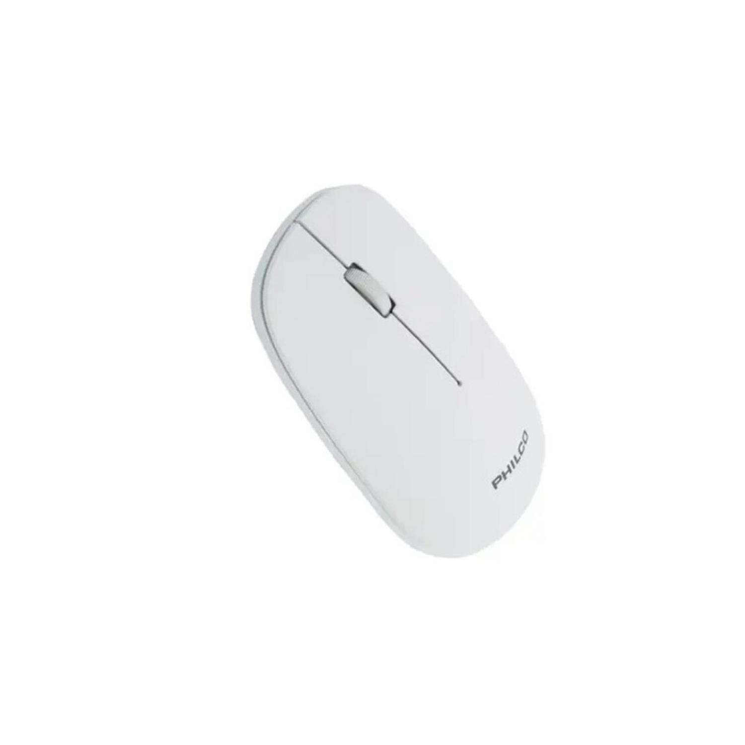 Mouse Inalambrico USB 3 Botones 1600 DPI Blanco Philco Pro-2
