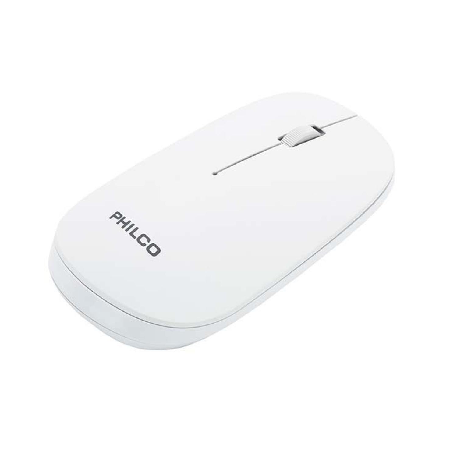 Mouse Inalambrico USB 3 Botones 1600 DPI Blanco Philco Pro-3