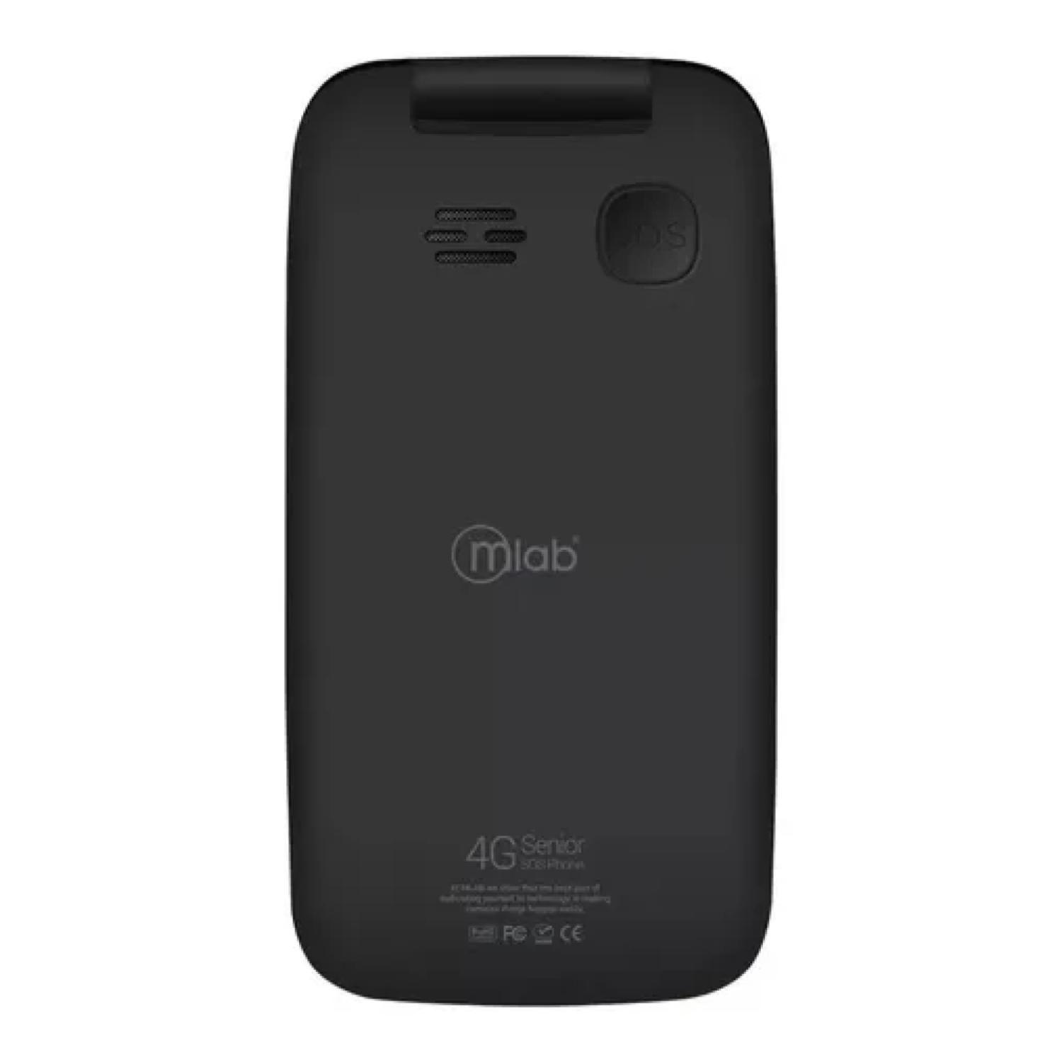 Telefono Senior Tipo Almeja 4G Negro Shell 9204-2