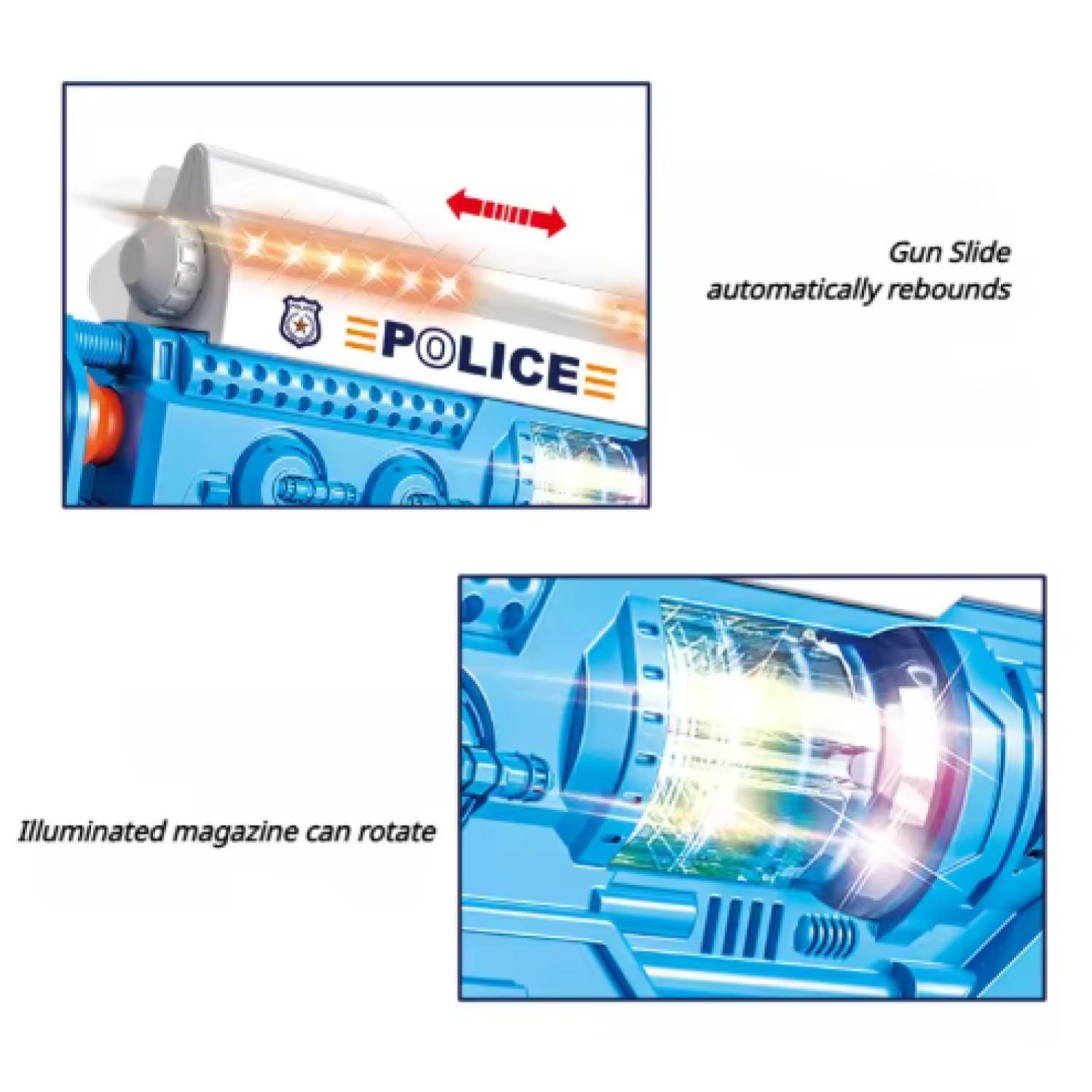 Juguete Set De Policia Luces Y Sonidos 3 En 1 Infantil-4