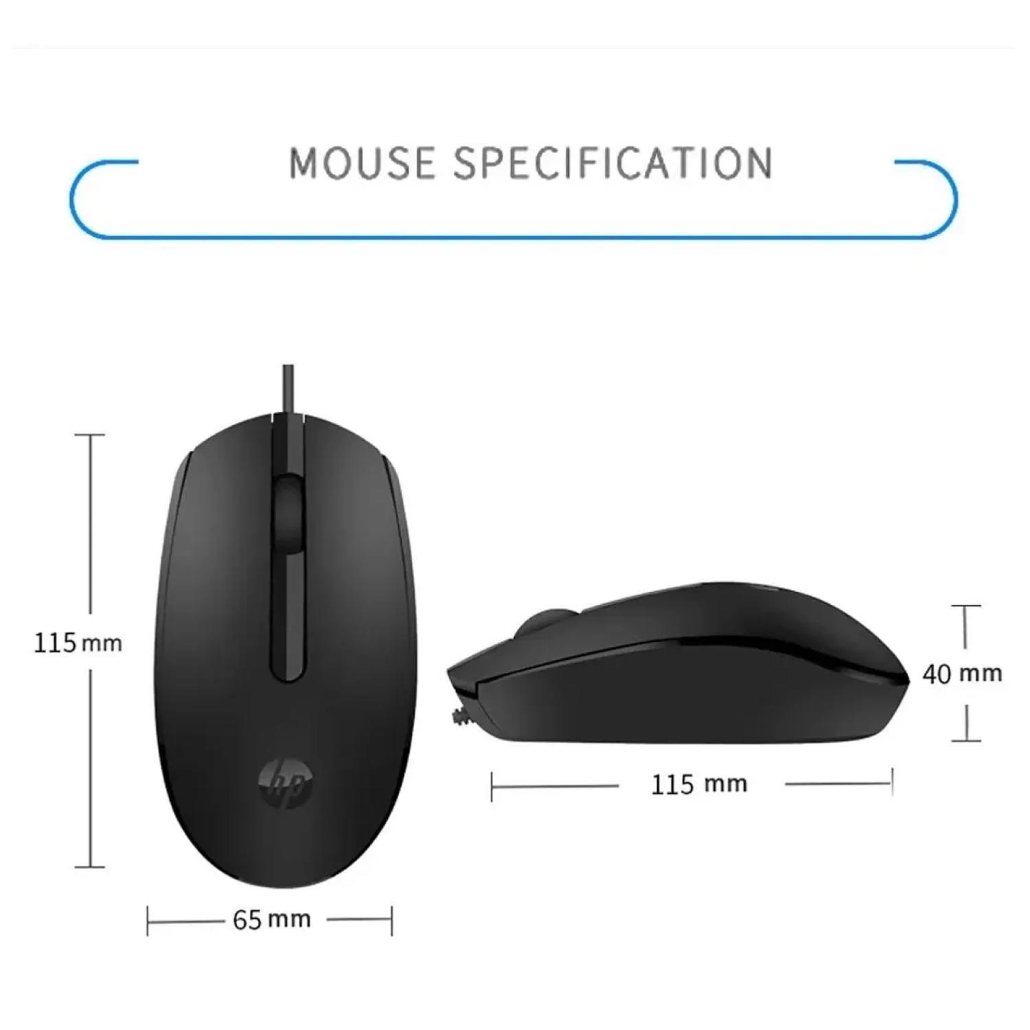 Mouse Alambrico USB 3 Botones 1200DPI Negro M10-2