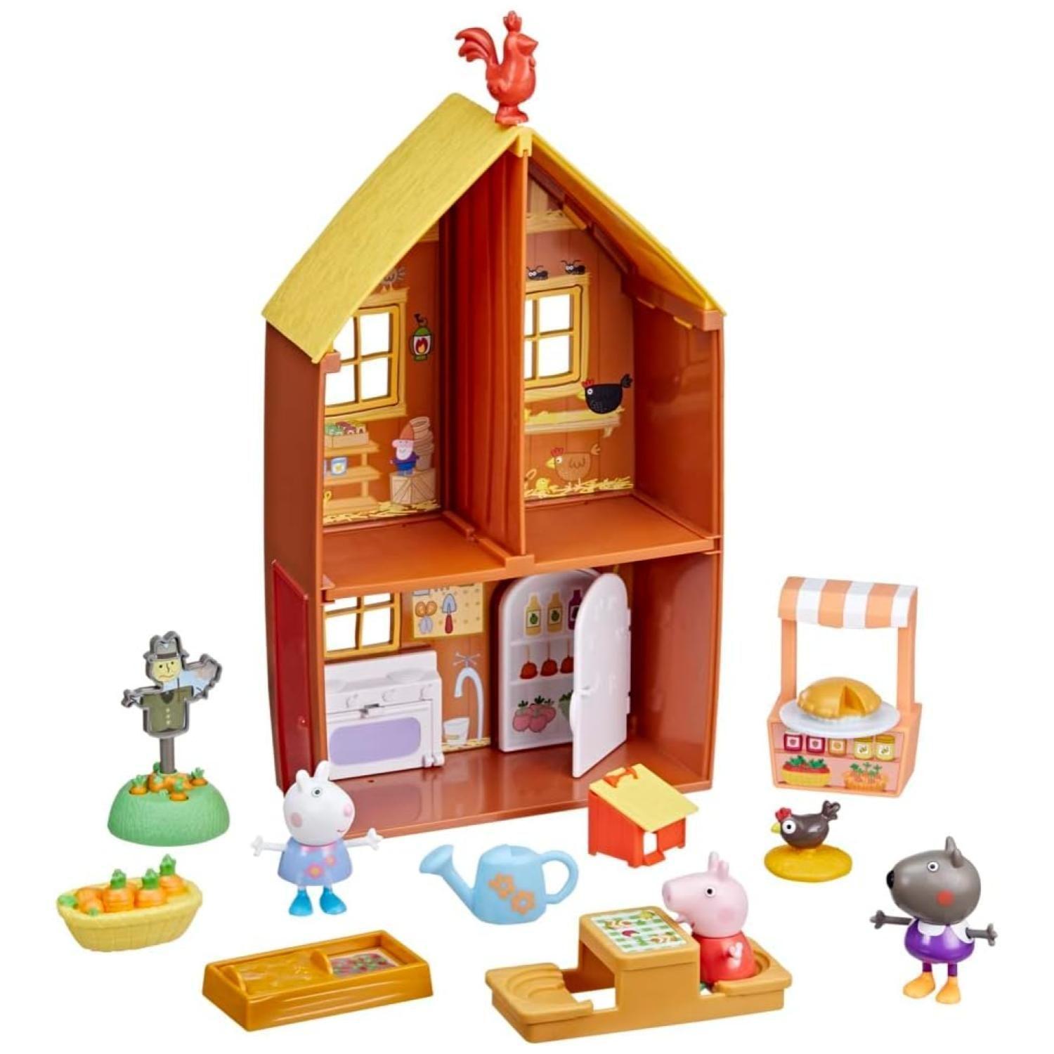 Juguete Granja De Peppa Pig Con Accesorios Cafe-2