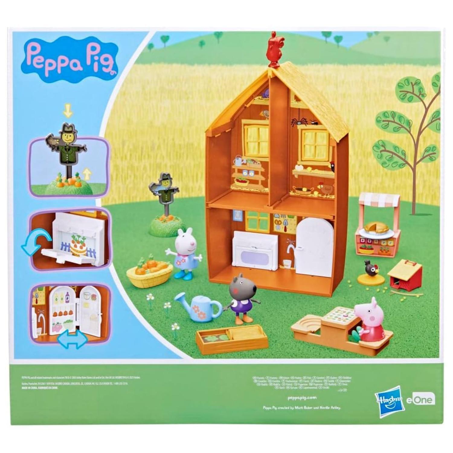 Juguete Granja De Peppa Pig Con Accesorios Cafe-3