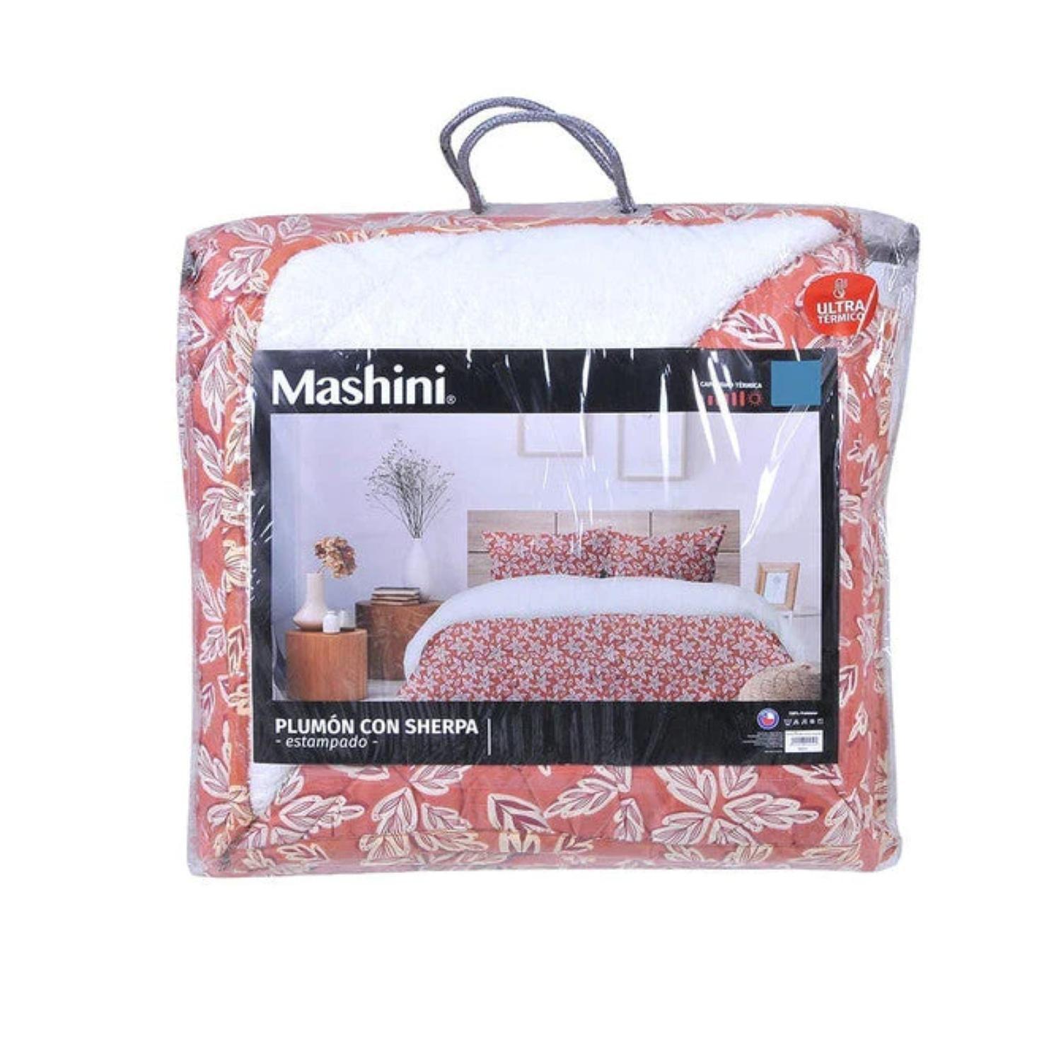 Plumon 2 Plazas 220X240cm Microfibra Avellano Estampado Mashini-0